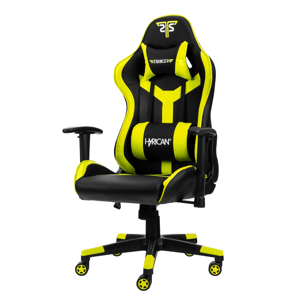 Hyrican Gaming-Stuhl »"Striker Copilot" schwarz/gelb, Kunstleder, 2D-Armlehnen, ergonomischer Gamingstuhl, Bürostuhl, Schreibtischstuhl, geeignet für Jugendliche und Erwachsene«