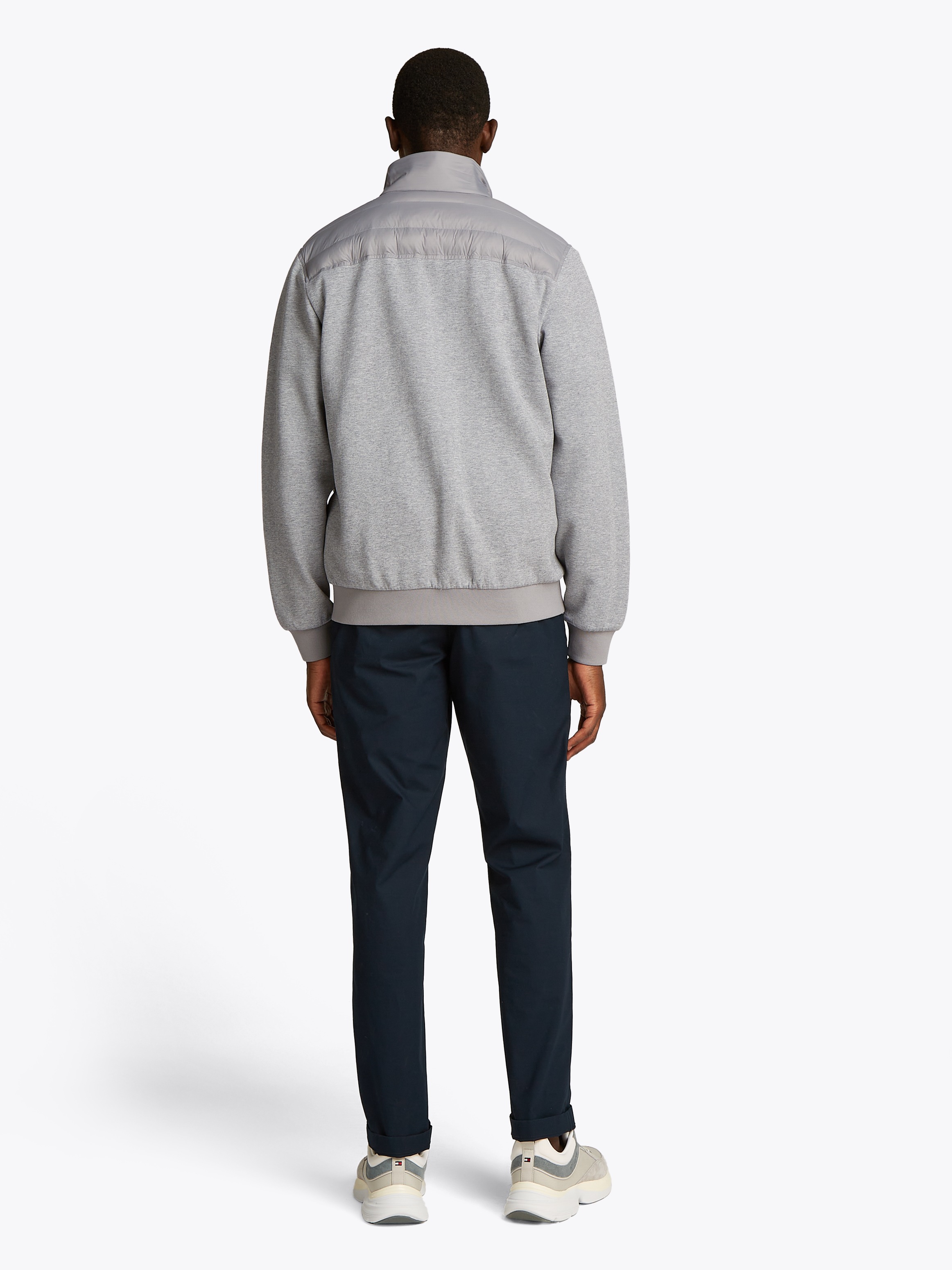 Tommy Hilfiger Sweatjacke »MIX MEDIA STAND CLLR«, mit Steppung