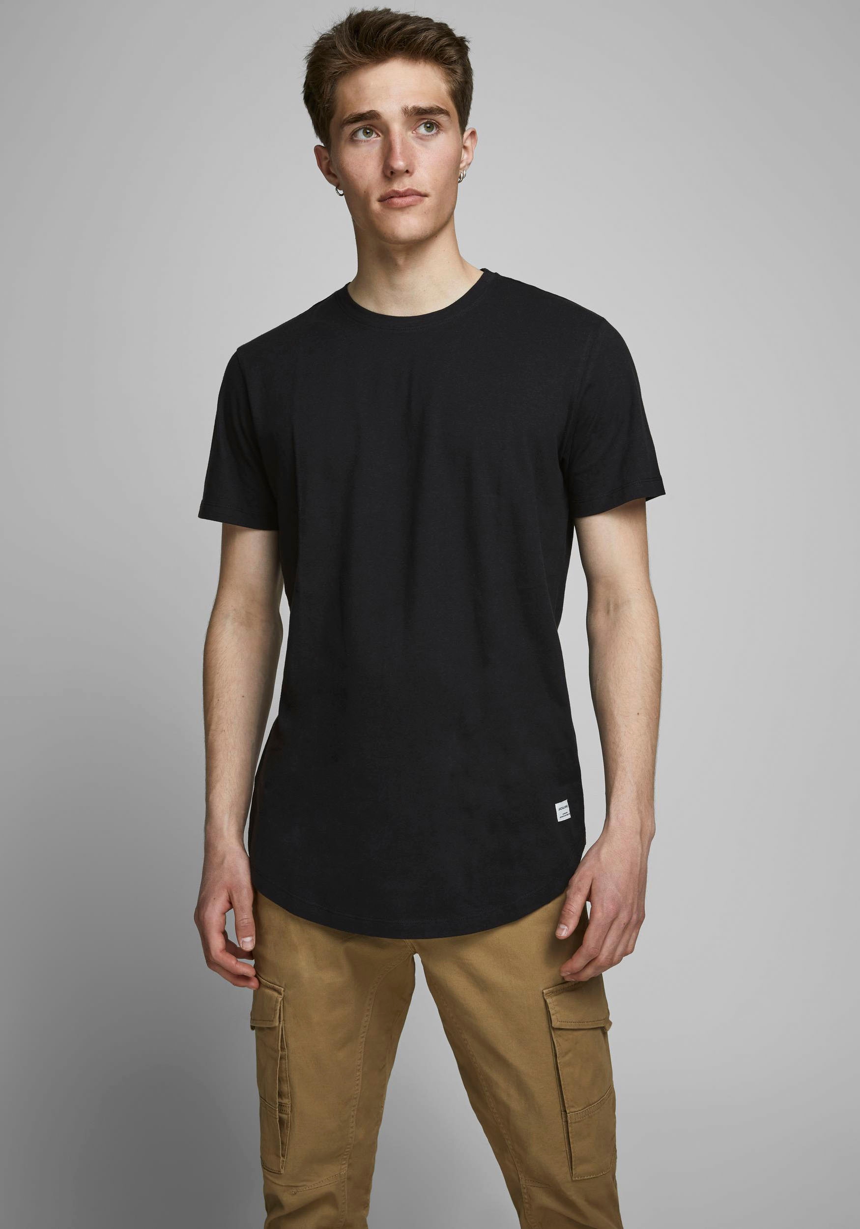 Jack & Jones Rundhalsshirt »JJENOA TEE SS CREW NECK 3PK MP NOOS«, (Packung, 3 tlg., 3er-Pack)