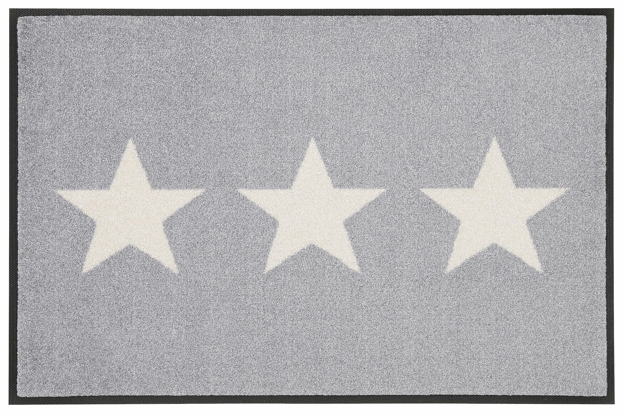Schmutzfangmatte, wash+dry rutschhemmend, »Stars«, waschbar Kleen-Tex rechteckig, Sterne, by Motiv Fußmatte