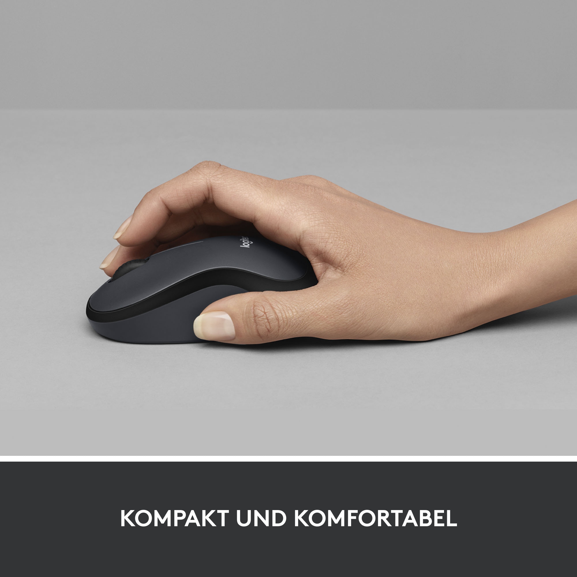Logitech Maus »M220 SILENT Kabellose Maus, Für Links- & Rechtshänder«, RF Wireless