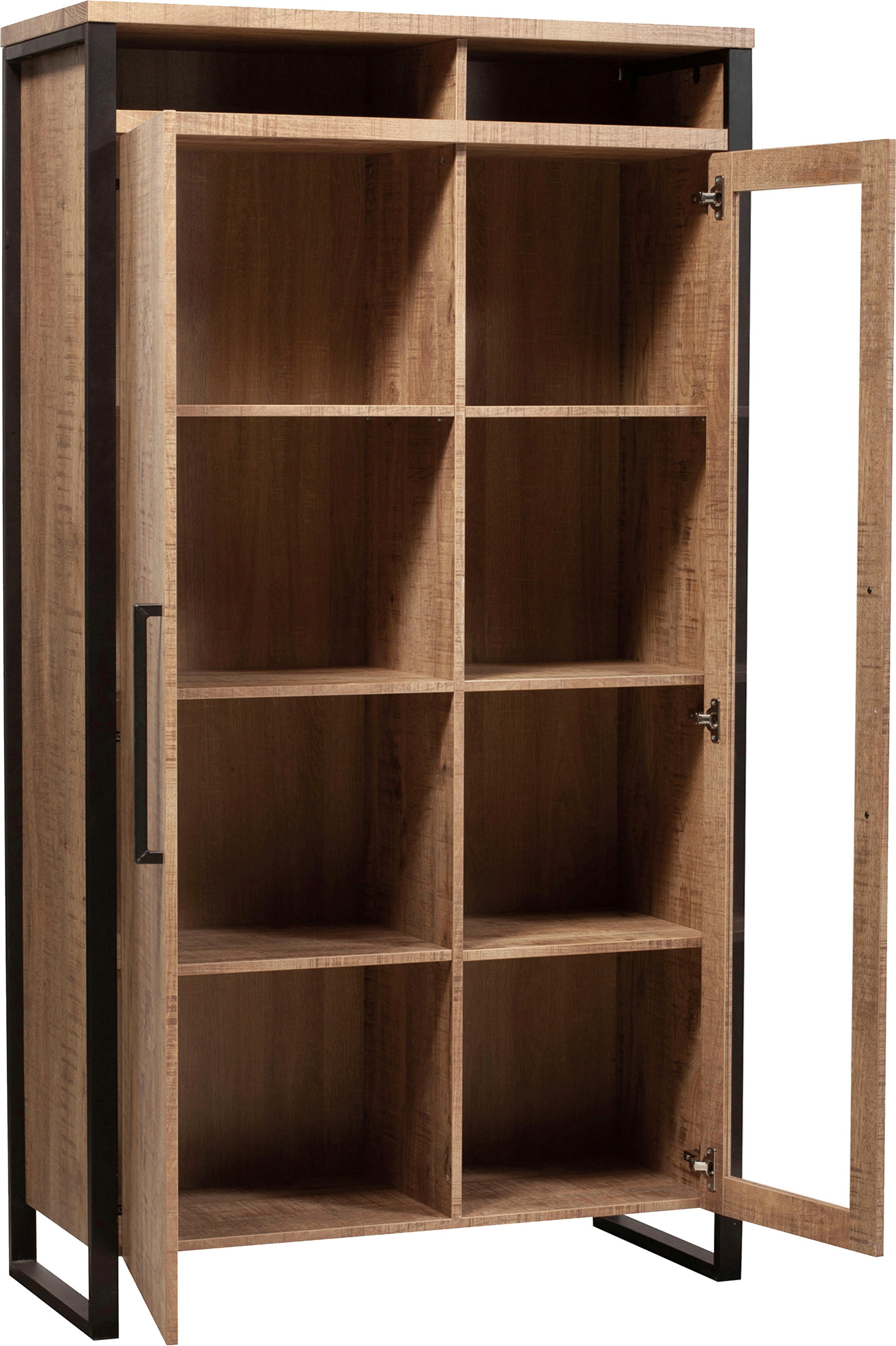OMG Design Vitrine »Carriba Wohnzimmerschrank« Höhe 190 cm, mit Soft-Close