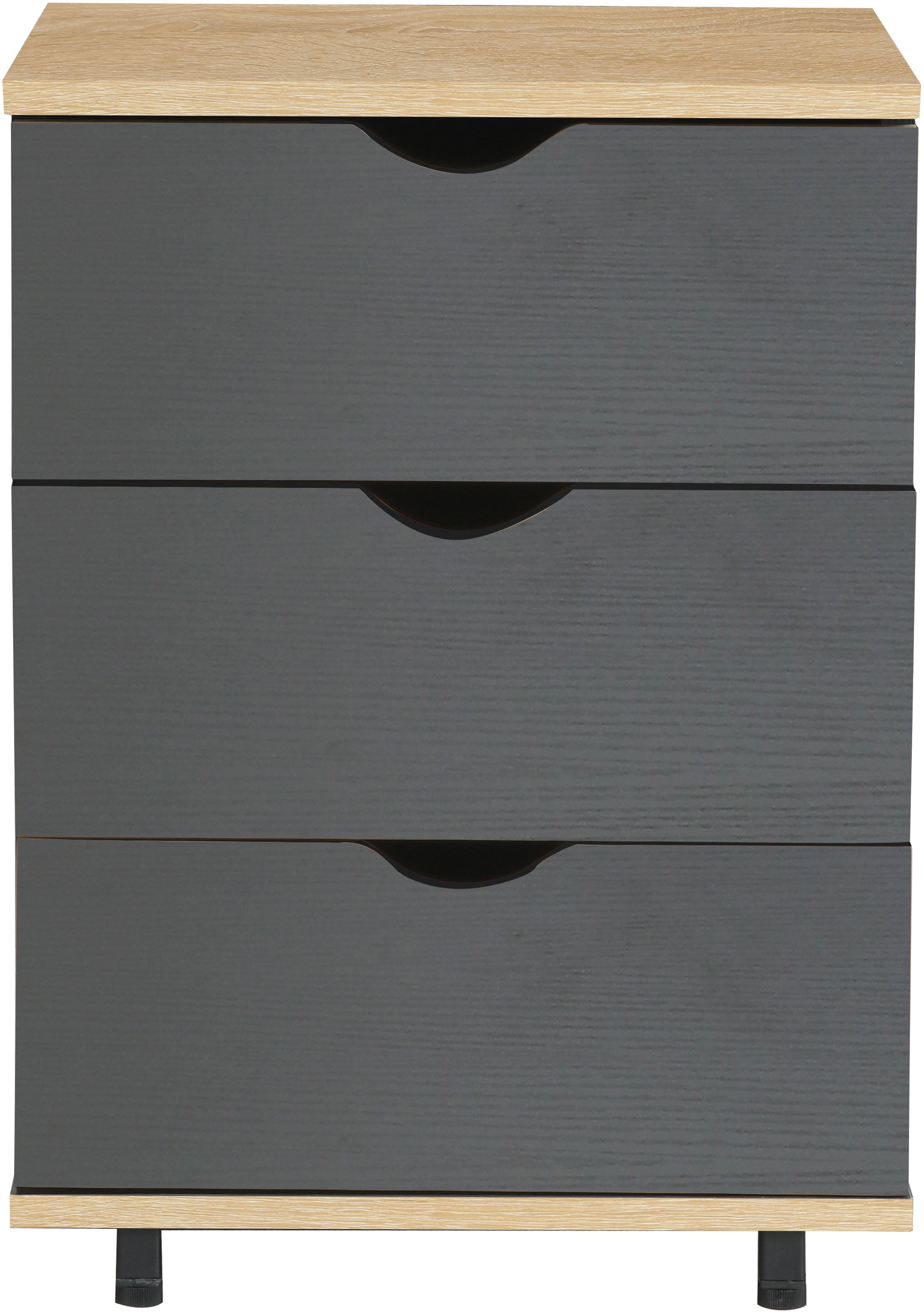 INOSIGN Container »Bürocontainer, Schreibtischcontainer, Brody«, mit 3 Schubladen, bodenausgleichende Füße, Breite 40 cm