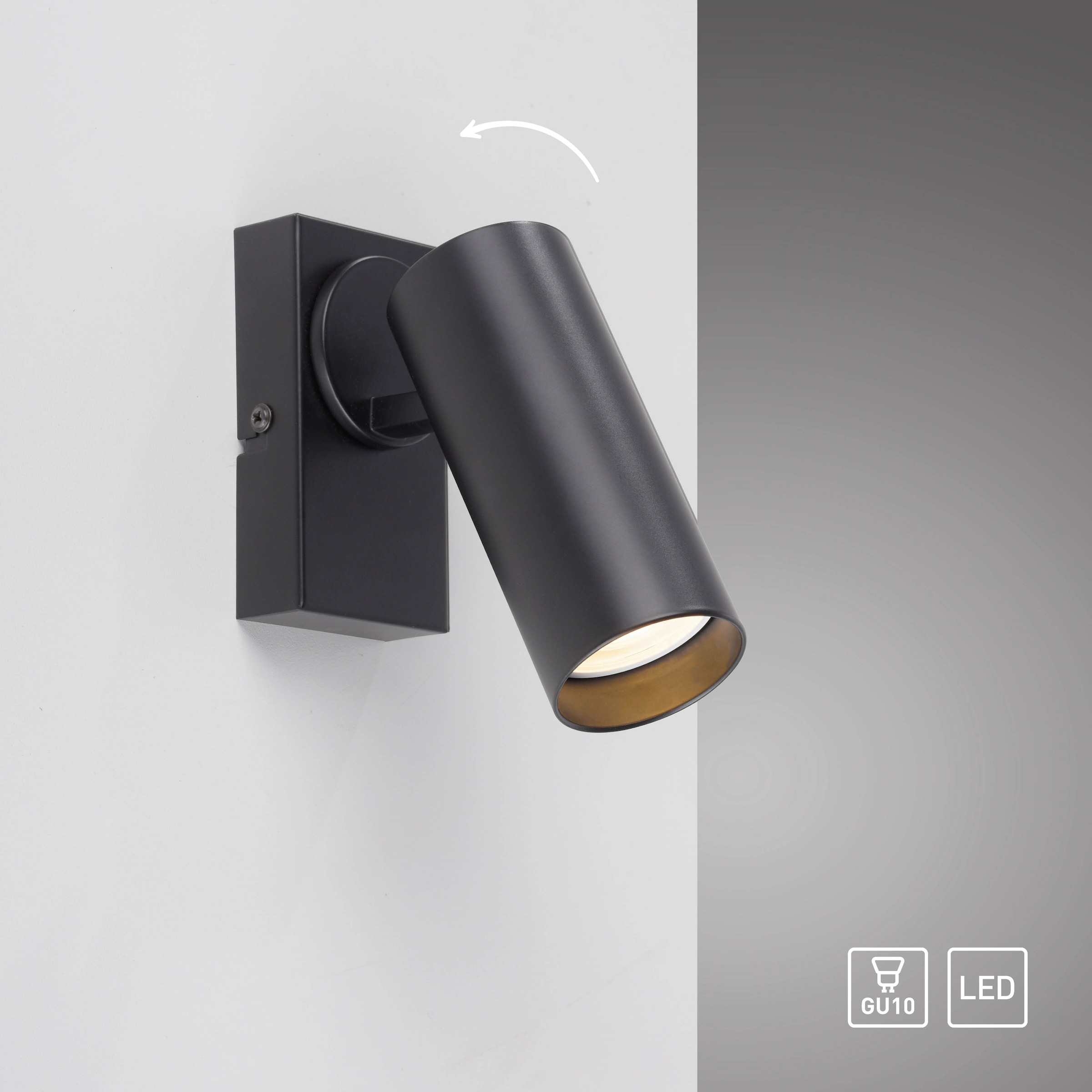 SCHÖNER WOHNEN-Kollektion LED Deckenleuchte »RIK« GU10 1 Stk. Warmweiß SCHÖNER WOHNEN Kollektion, dreh- und schwenkbar