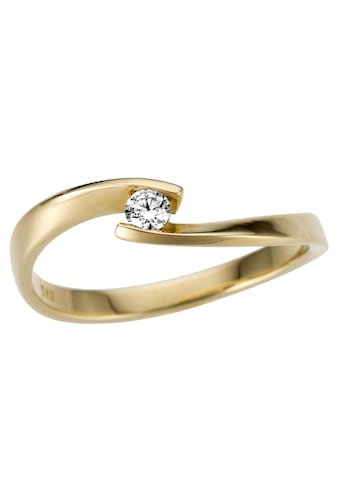 Goldring »Schmuck Geschenk Gold 333 Damenring Verlobungsring Goldring Solitär«