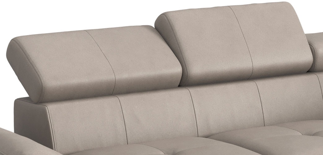 COTTA Ecksofa »Enterprise L-Form«, mit Arm- & Kopfteilverstellung, wahlweise mit Bettfunktion