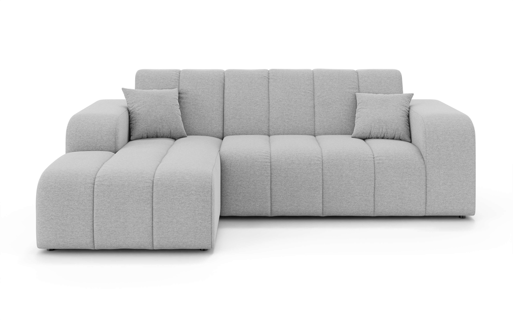OTTO home Ecksofa »CASSY L-Form, Schlafsofa mit Bettkasten, Maße B/T/H: 245/165/88 cm« mit 2 Rückenkissen, Recamiere rechts oder links bestellbar