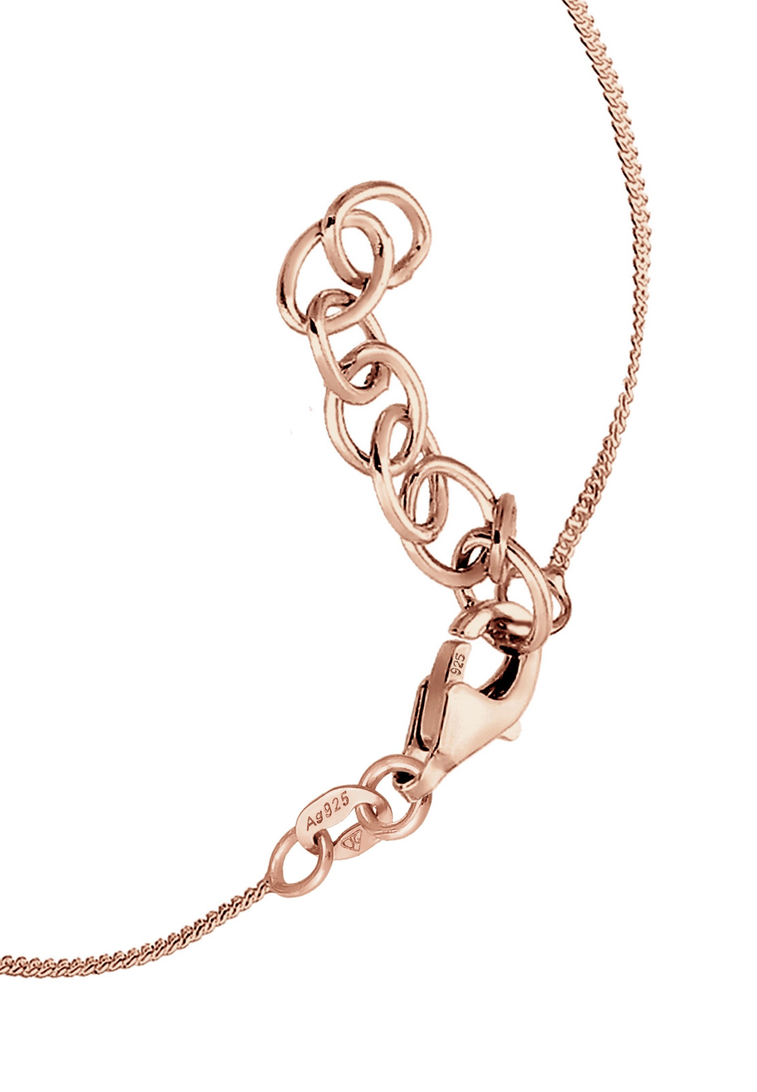 Elli Fußkette »Fußschmuck Fußkettchen Kristalle 925 Silber«