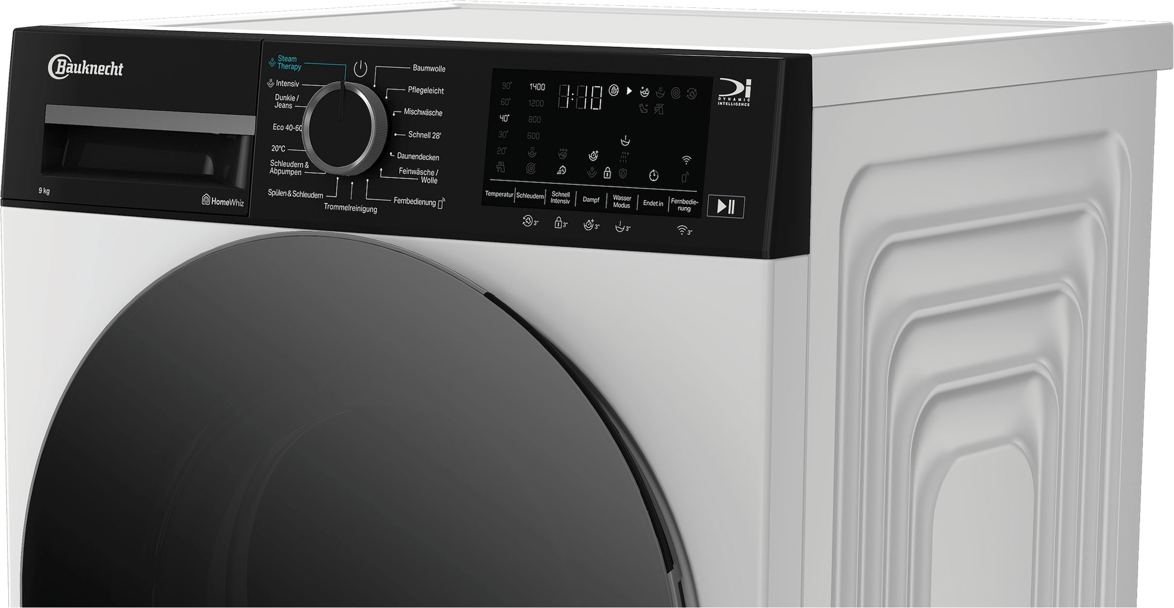 BAUKNECHT Waschmaschine »B WM Smart Eco 9A« 9 kg 1400 U/min Adaptive Wash – Intelligente Anpassung für perfekte Waschergebnisse