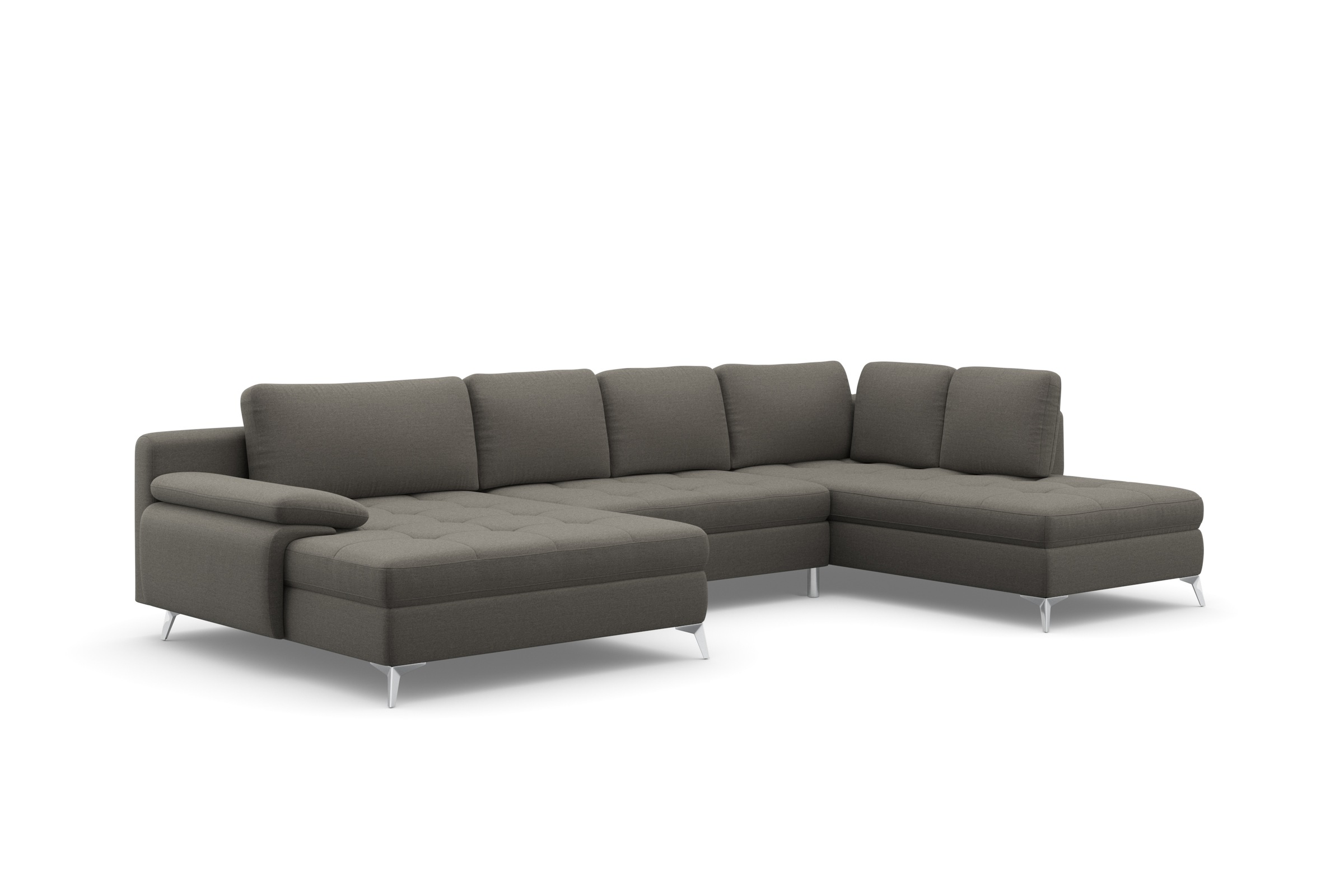 sit&more Wohnlandschaft »Latigo U-Form«, mit Mega-Recamiere, wahlweise mit Bettfunktion und Bettkasten