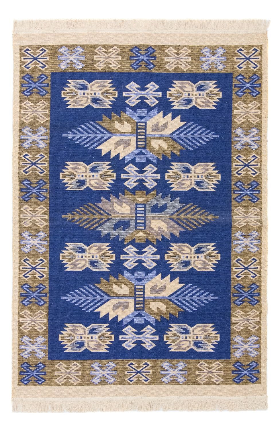 morgenland Wollteppich »Kelim Teppich - Trendy »Gizeh« Läufer«, rechteckig, 0,5 mm Höhe, Flachgewebe