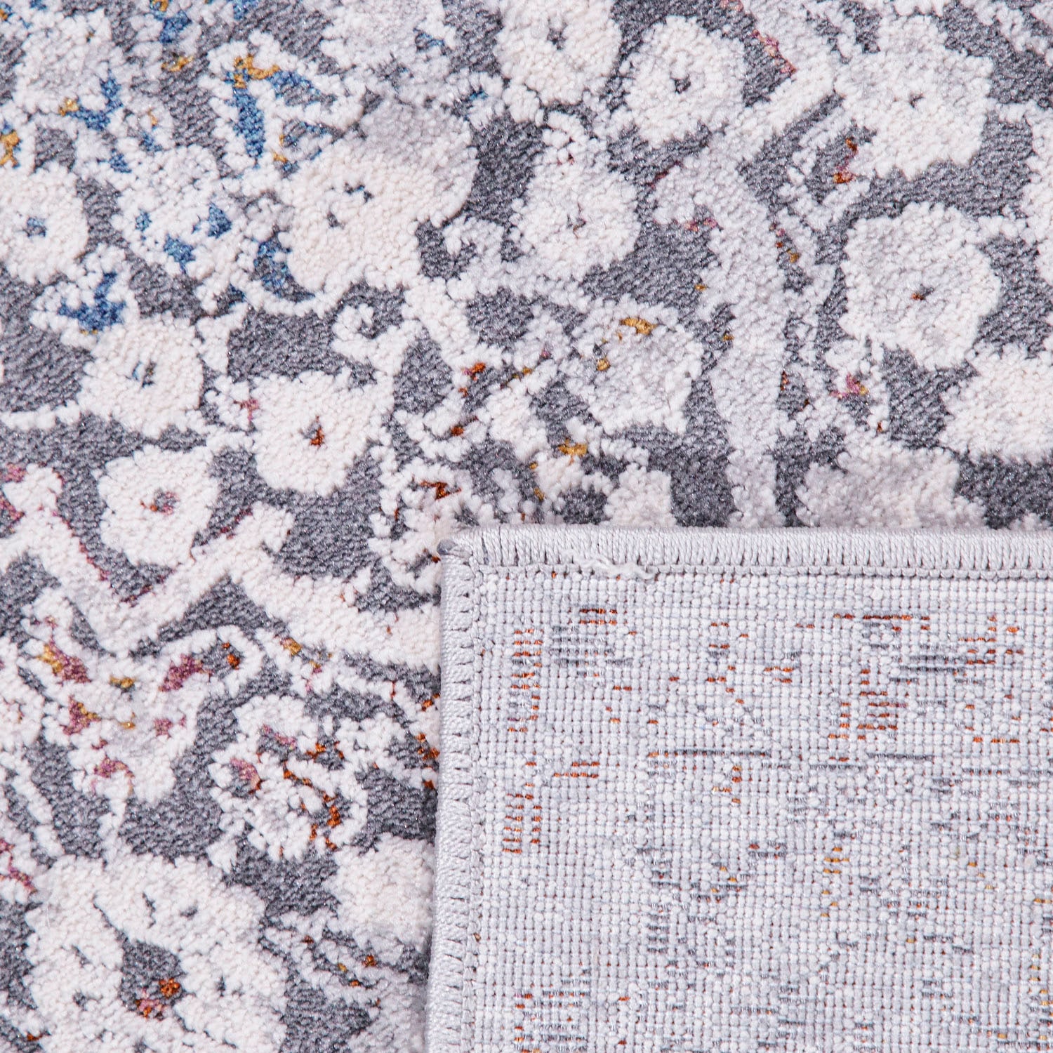 Paco Home Teppich »Calabria 583« rechteckig 14 mm Höhe Kurzflor, Orient-Optik, Vintage Design