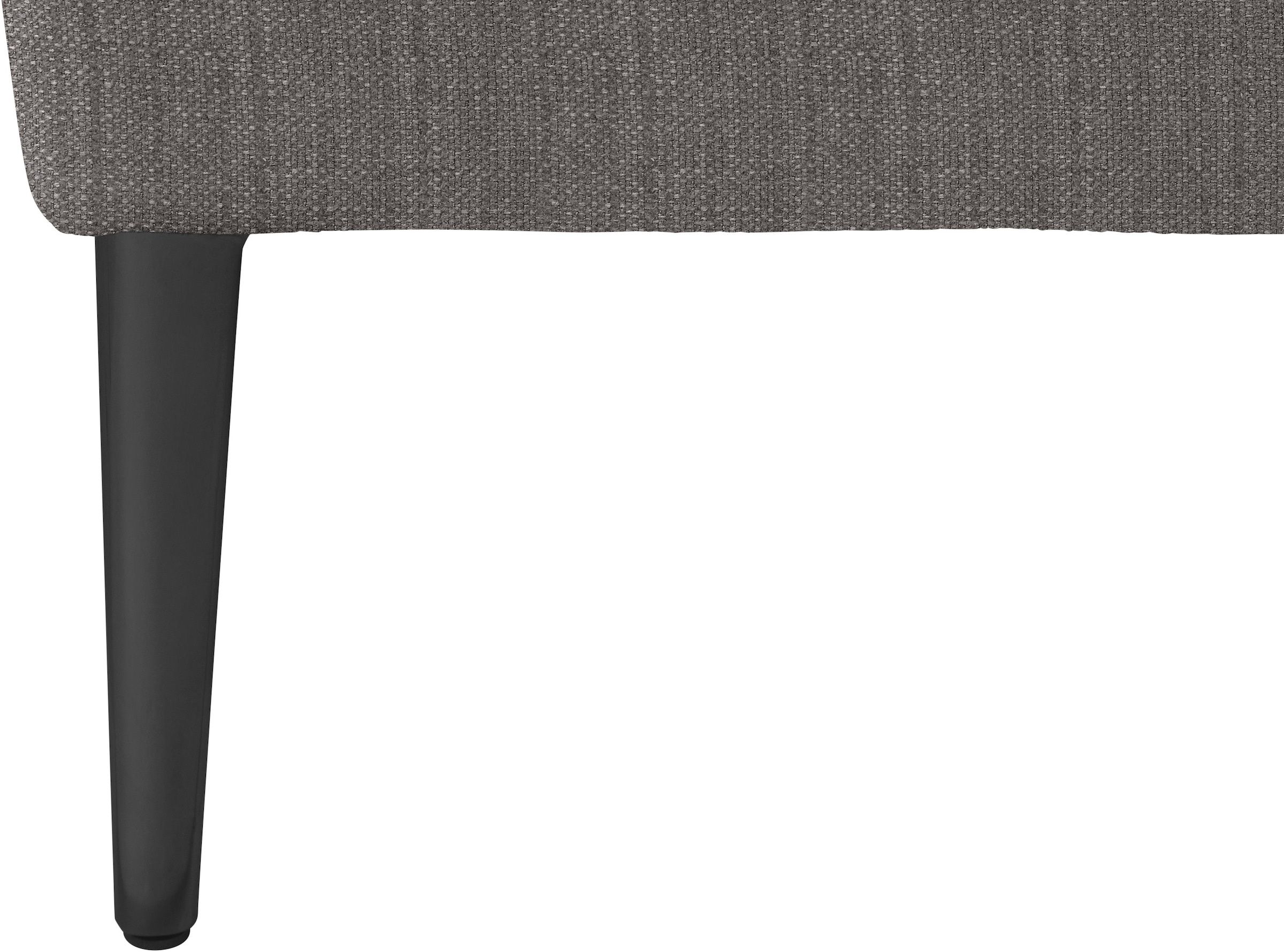 W.SCHILLIG Ecksofa »enjoy&MORE, Designsofa, bequem, zeitlos und elegant, L-Form« Sitztiefenverstellung, Füße schwarz pulverbeschichtet, Breite 340 cm