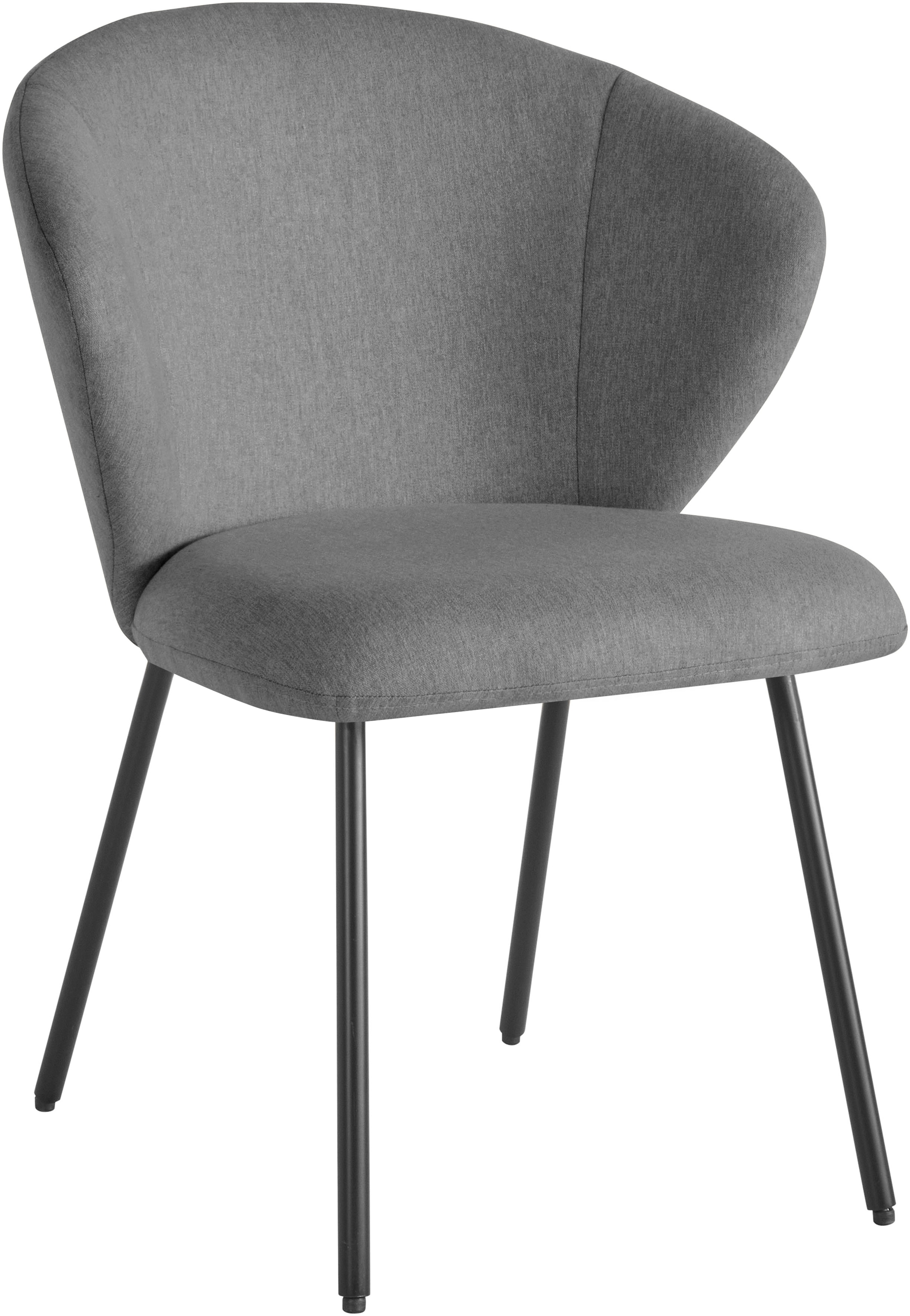 LeGer Home by Lena Gercke Esszimmerstuhl »Galilea« (Set) 2 Stk.mit elegantem Strukturstoffbezug und stabilem Metallfuß