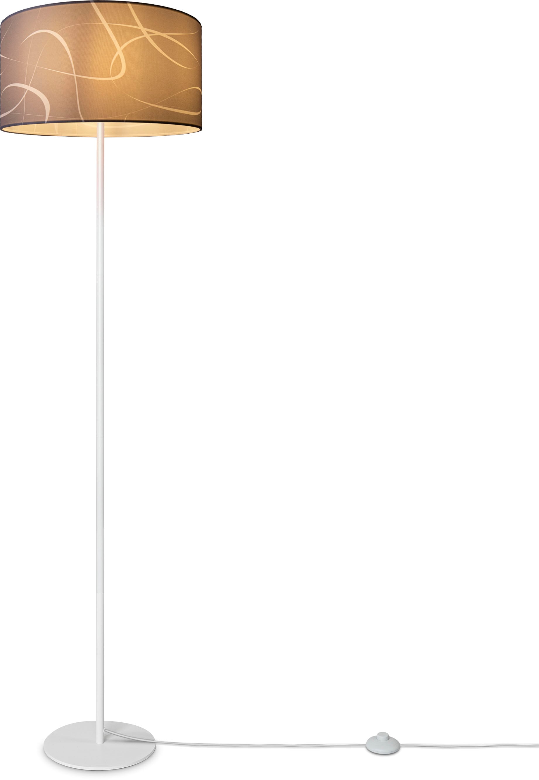 Stehlampe Paco XXL Dreibein Lampenschirm online Abstrakt kaufen mit »Luca Tribal«, Jahren Stehleuchte Garantie Mit Modern Home Stoff Uni 3 | E27