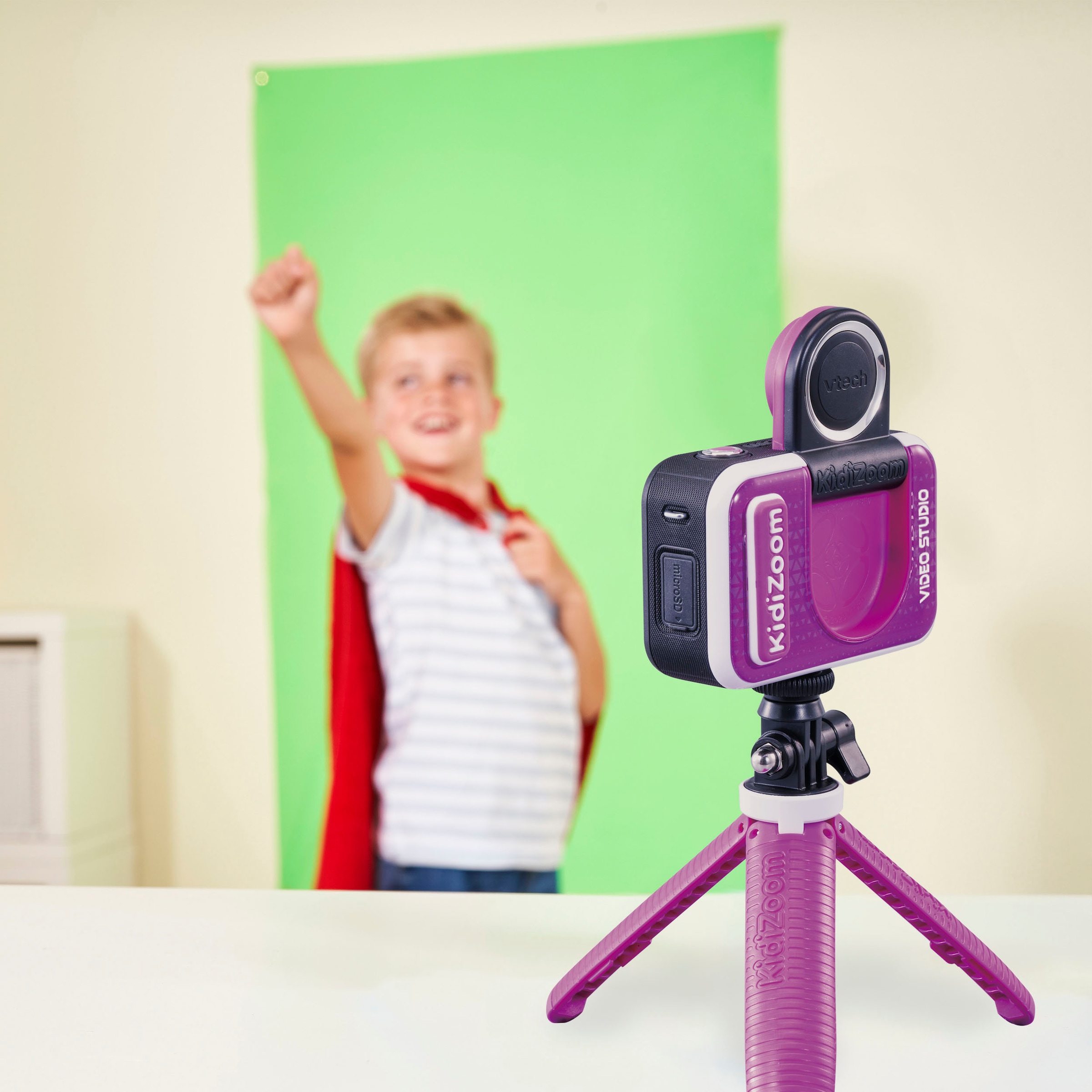 Vtech® Kinderkamera »KidiZoom Video Studio HD lila«, 5 MP, inkl. Selfie-Funktion und Ministativ