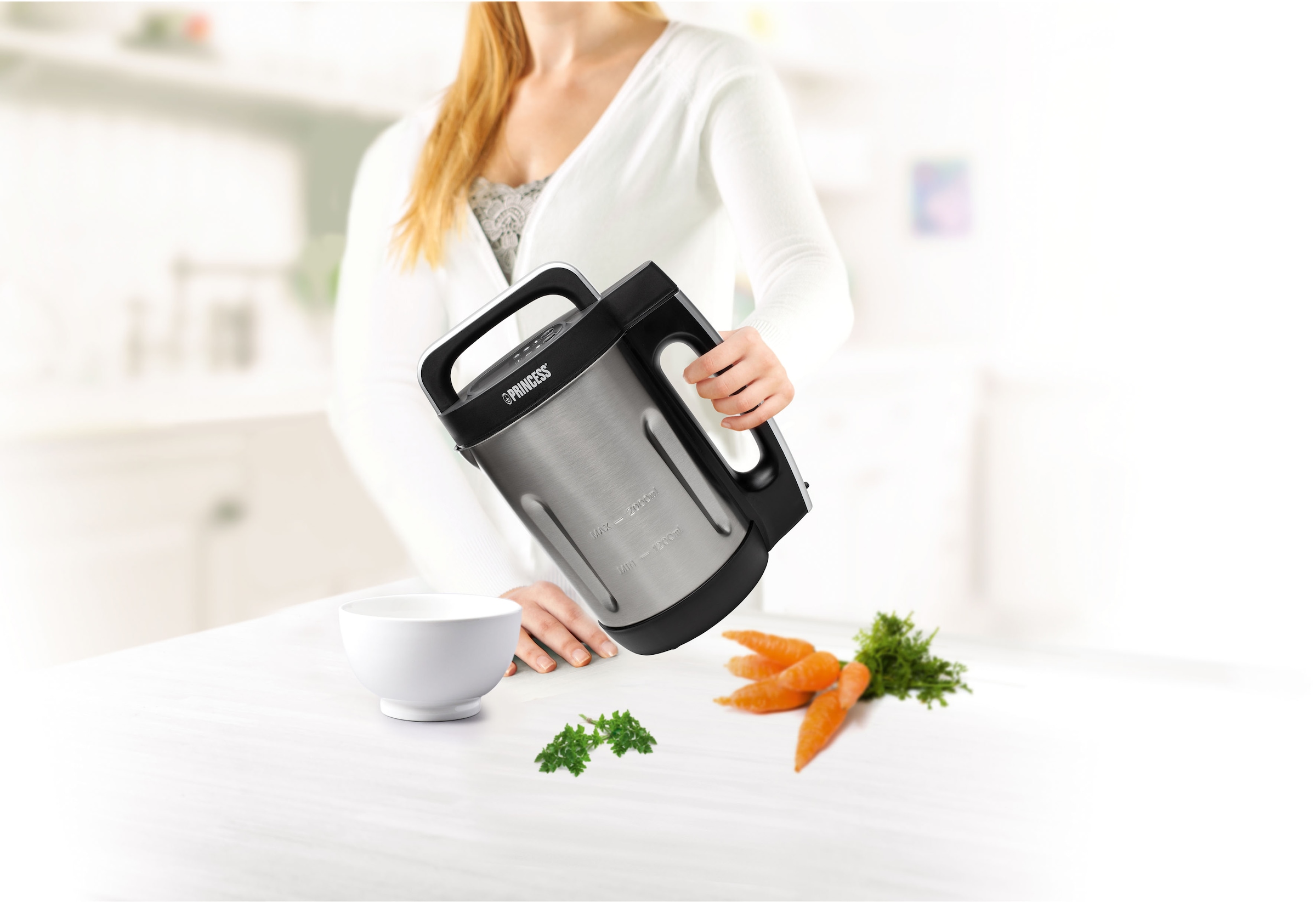 PRINCESS Küchenmaschine mit Kochfunktion »214002 Suppenbereiter Family XL«  mit 3 Jahren XXL Garantie | Küchenmaschinen