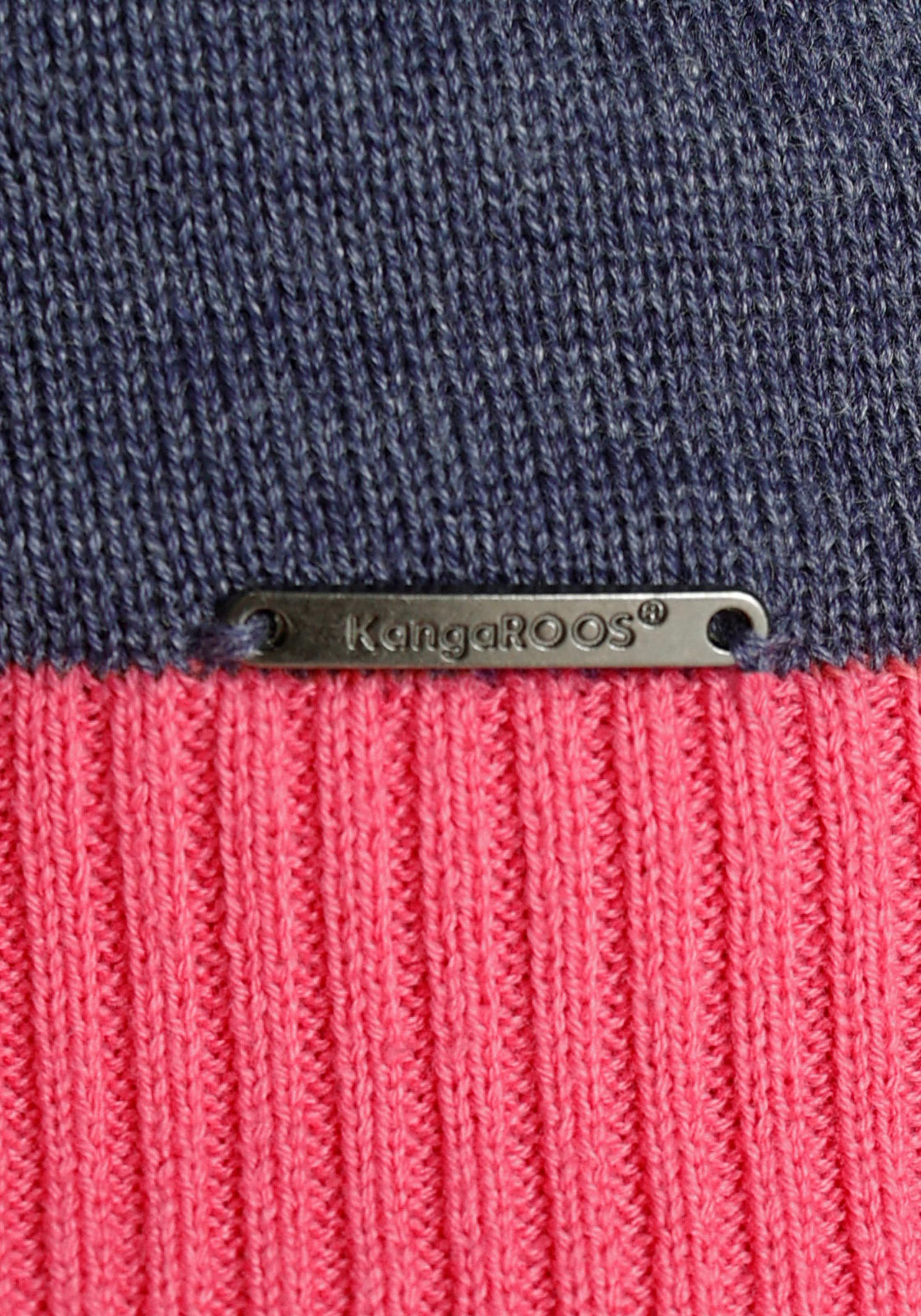 KangaROOS Norwegerpullover, mit trendigem Doppel-Schlauchkragen