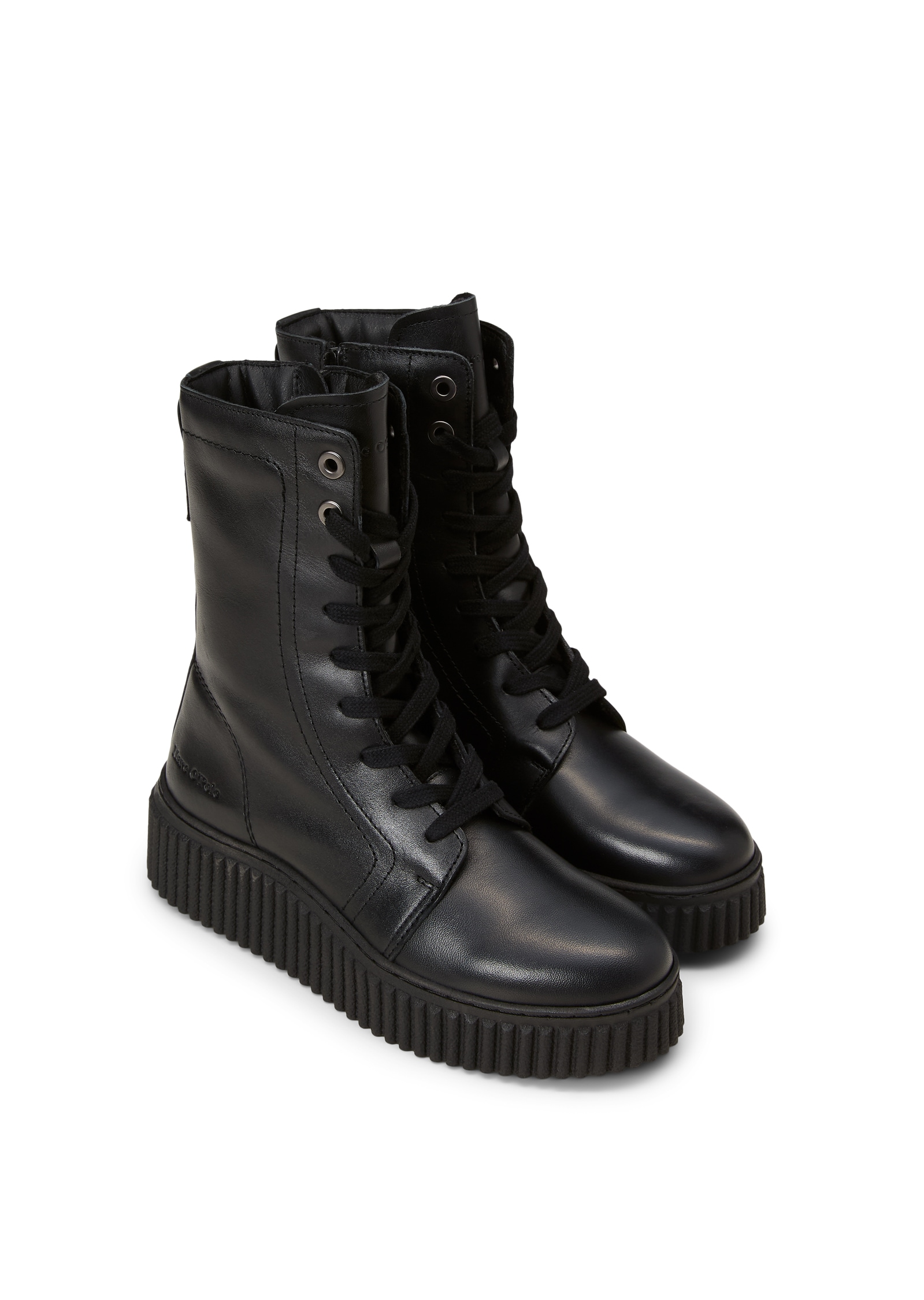 Marc O'Polo Schnürboots »Model Bianca 55«  Plateau, Schnürstiefelette, Casual-Boots mit Innenreißverschluss