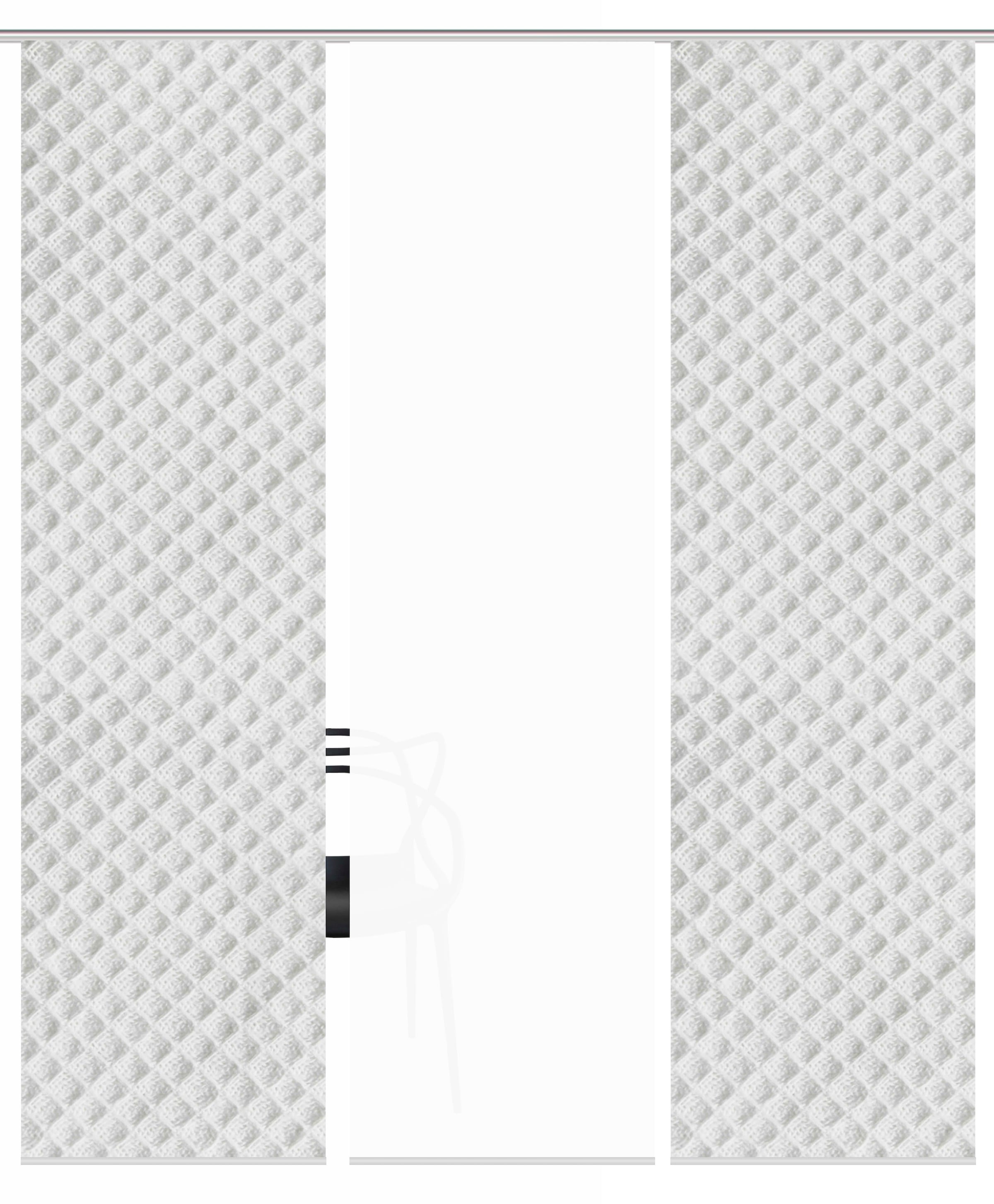 HOME WOHNIDEEN Schiebegardine »MARPENT 3er SET«, (3 St.), Schiebevorhang Digidruck 3er Set MARPENT