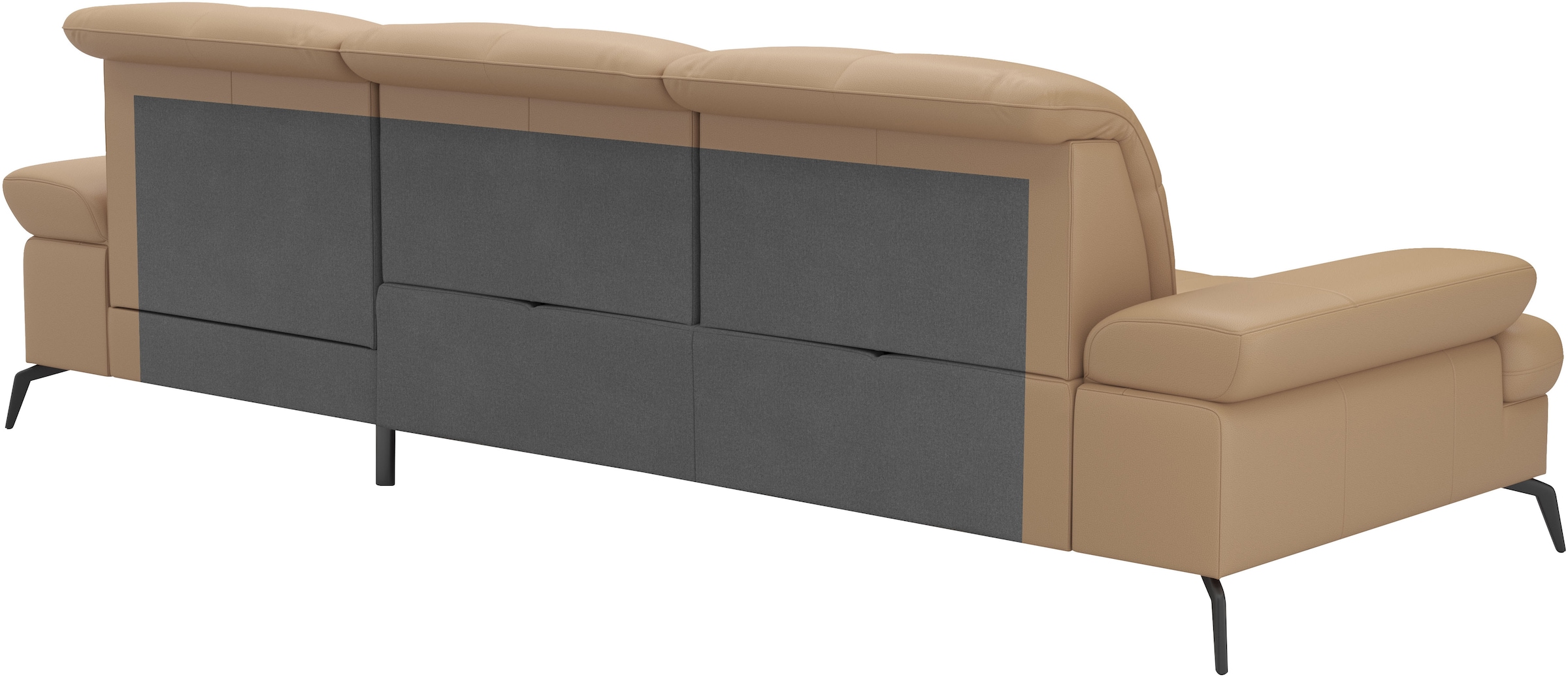 sit&more Ecksofa »Amica, L-Form, inkl. Sitztiefenverstellung & Armteilverstellung«, wahlweise mit Bettfunktion, Bettkasten und Kopfteilverstellung