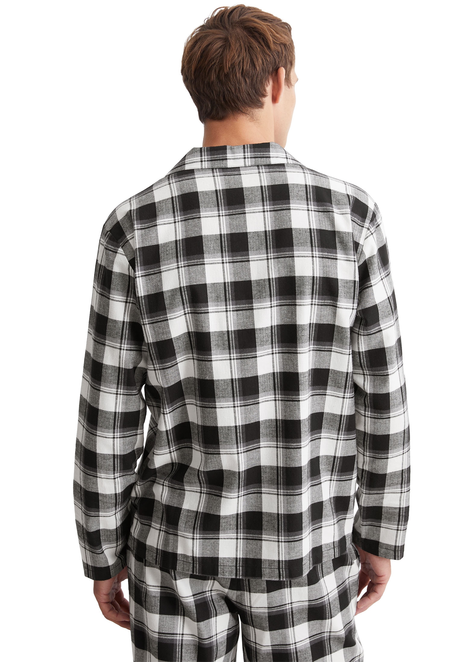 Marc O'Polo Pyjamaoberteil »Homey Flanne«, mit durchgehender Knopfleiste