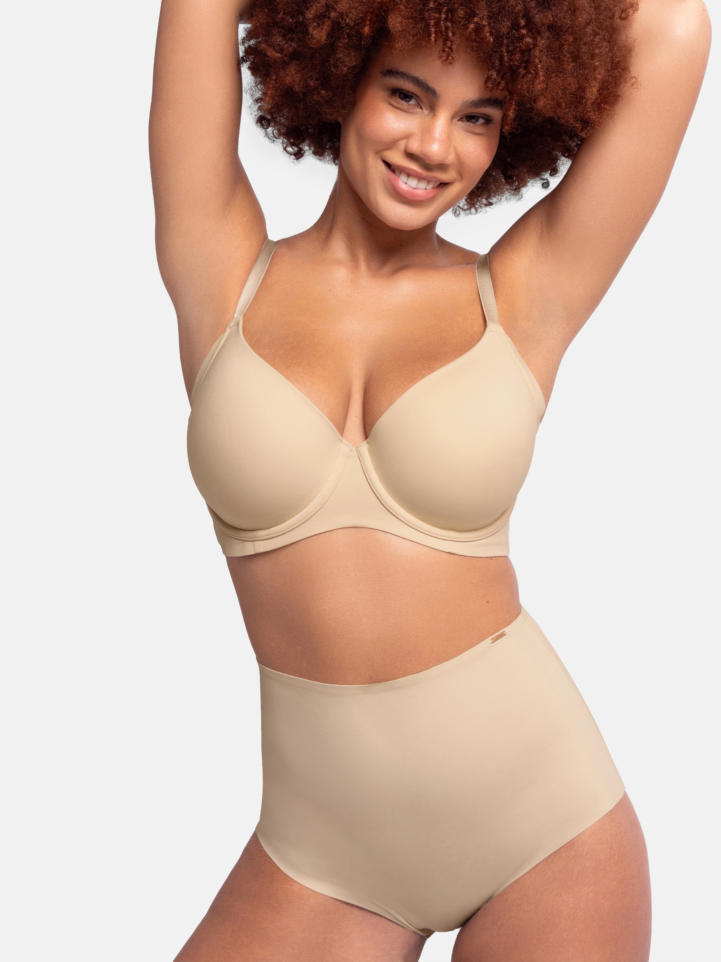 Dorina Slip »High Waisted Midi«, (2er Pack), kaum sichtbar unter enger Kleidung