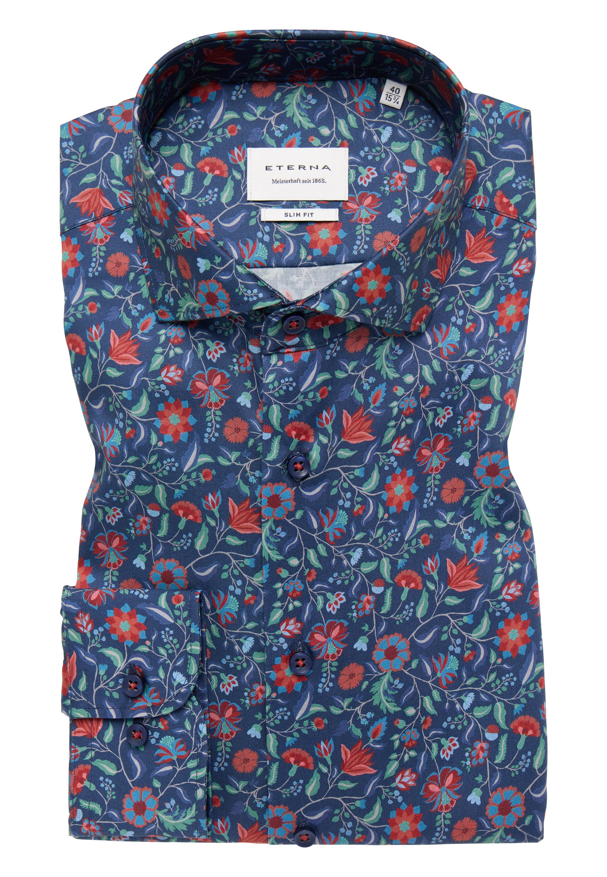 Eterna Langarmhemd »SLIM FIT«, NON IRON (bügelfrei)