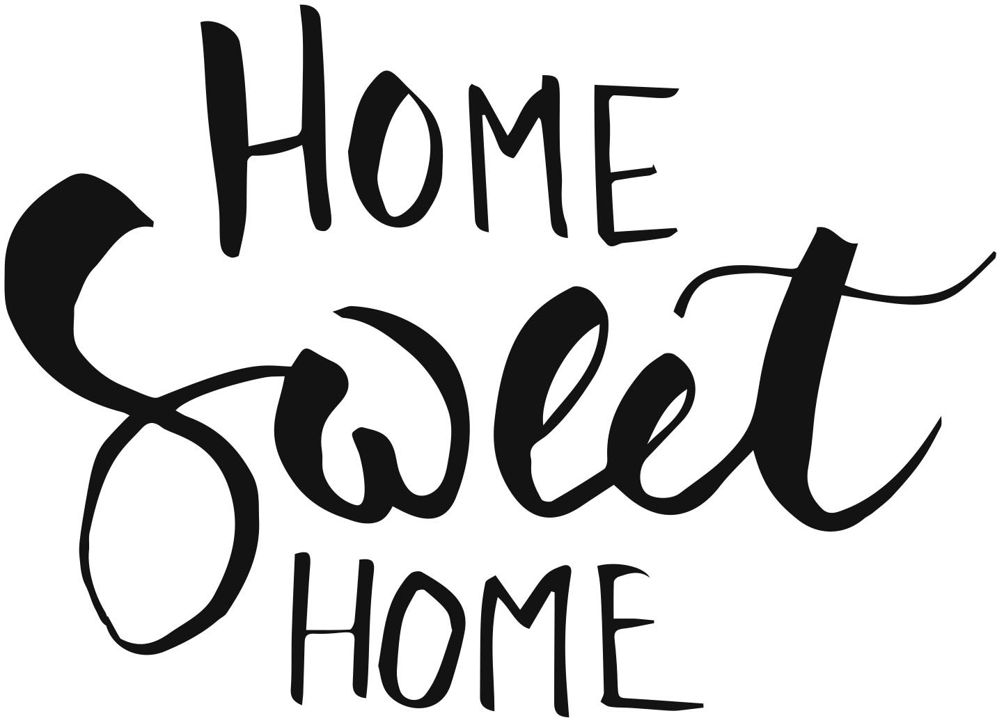 (1 queence kaufen Wandtattoo bequem »HOME HOME«, SWEET St.)