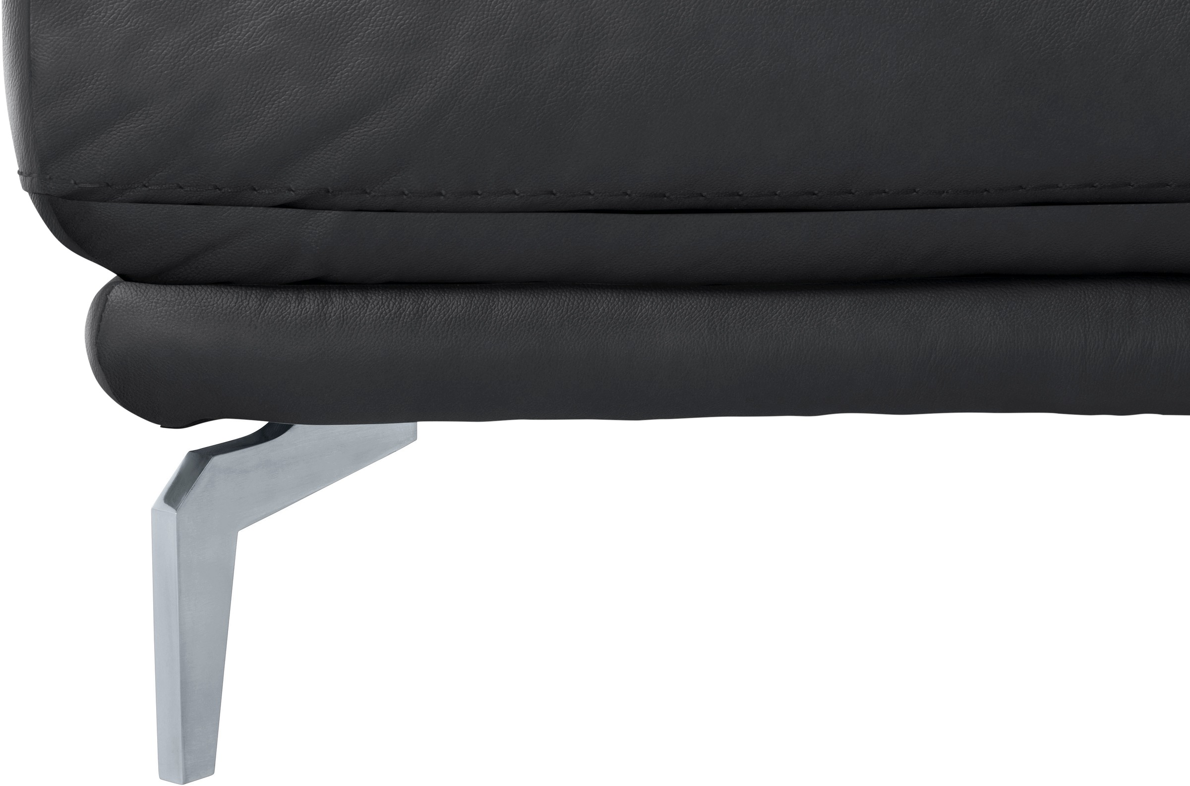 W.SCHILLIG Hocker »montanaa«, mit Metallfüßen in Silber matt, Breite 71 cm