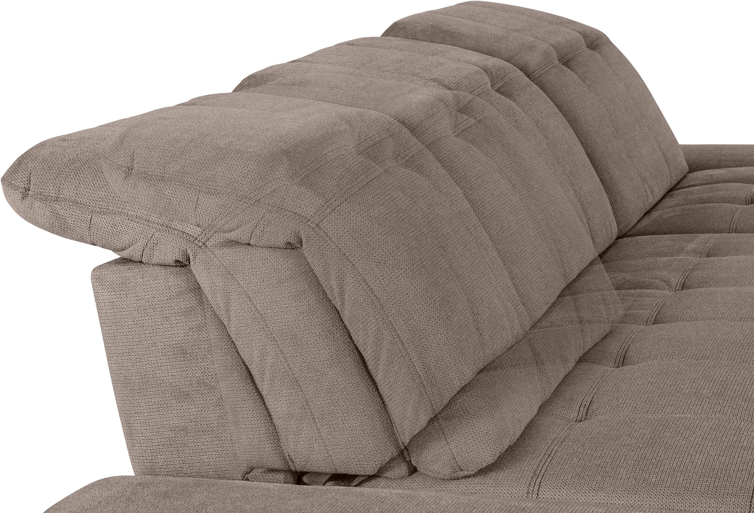 COTTA Ecksofa »Holiday L-Form mit Sitztiefen-, Armteil- und Kopfteilverstellung«, wahlweise mit Bettfunktion & Bettkasten