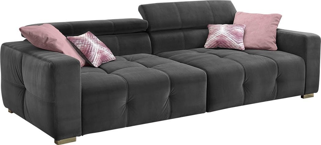 Jockenhöfer Gruppe Big-Sofa Sitzkomfort auf mehrfach Raten Kopfstützen und »Trento«, mit verstellbare Wellenfederung, bestellen