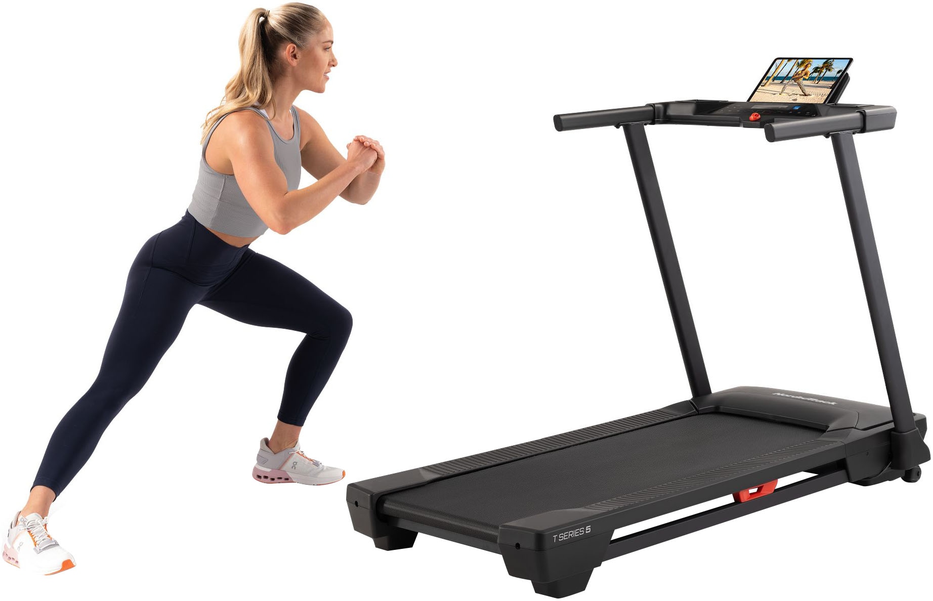 NordicTrack Laufband »NordicTrack T 5 S«, (Laufband zum Laufen und Gehen), bis max. 16 km/h, klappbar