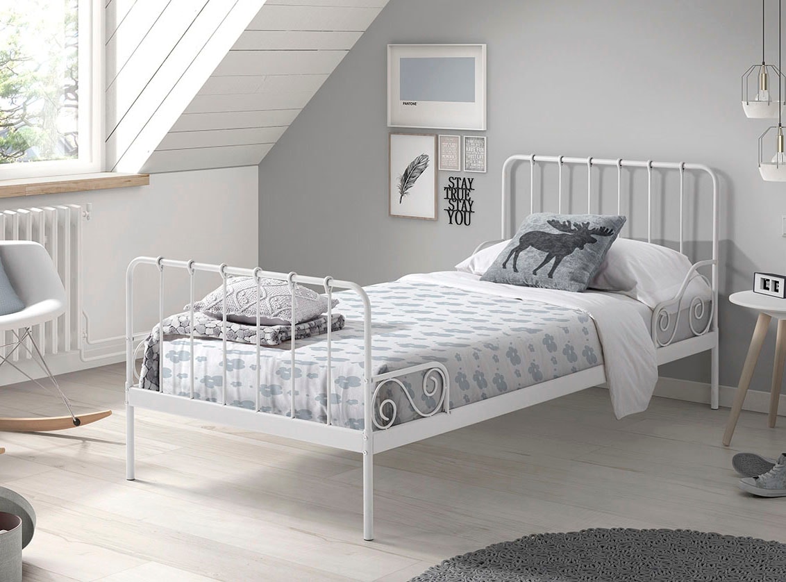 Jugendbett »Alice«, (Made in Europe), Metallbett, mit Lattenrost