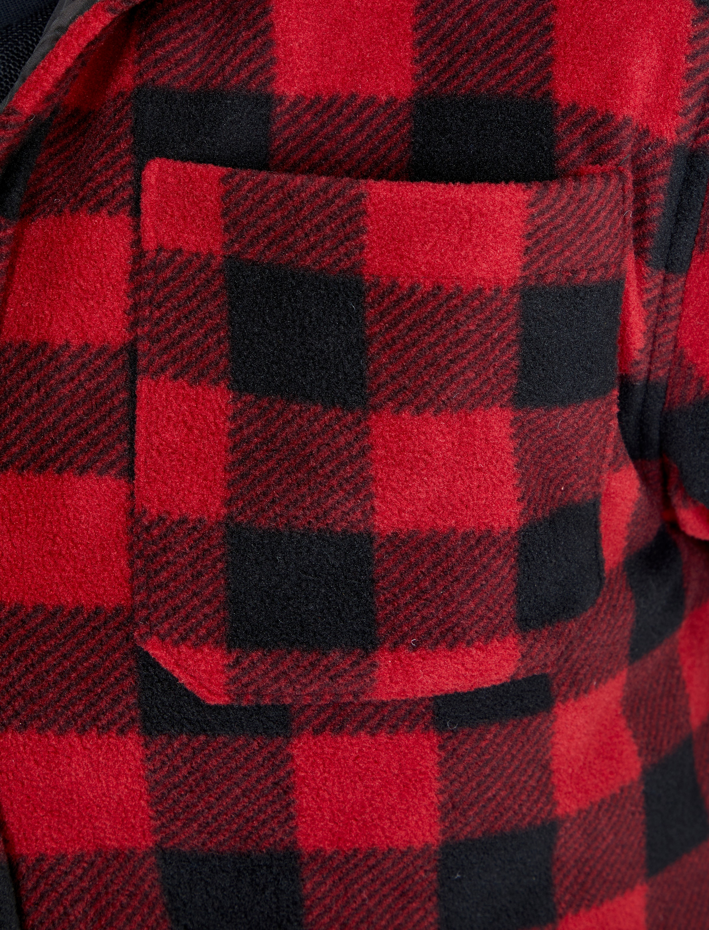 Northern Country Flanellhemd, bei 5 Hemd mit Taschen, verlängertem oder gefüttert, Rücken, (als tragen), ♕ Jacke zugeknöpft Flanellstoff warm zu offen mit