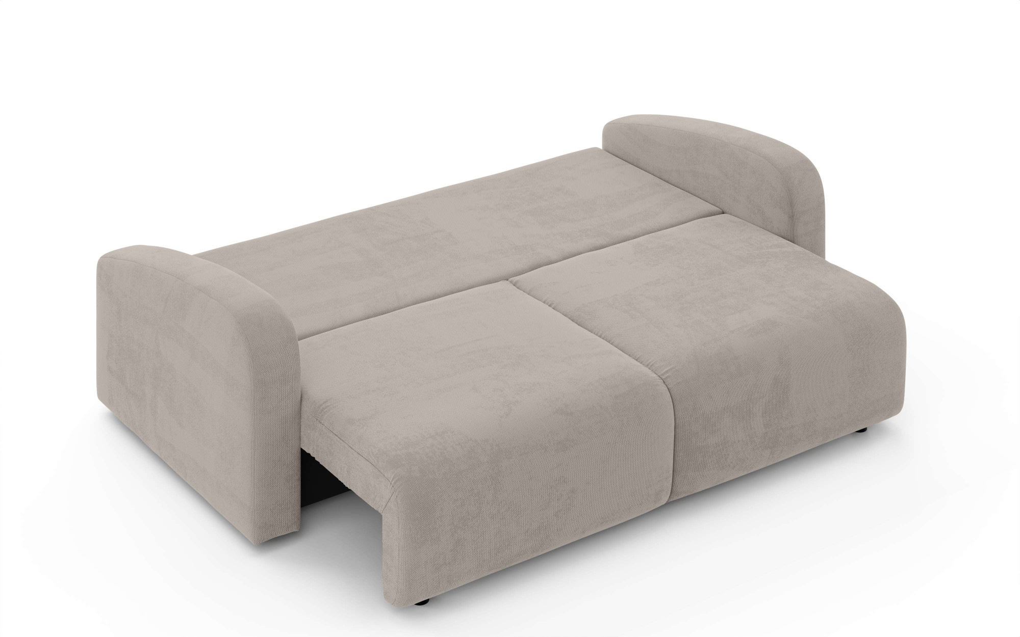 INOSIGN 3-Sitzer »JIGGS wahlweise Schlafsofa mit Bettkasten, Maße B/H/T: 228/96/110 cm«, Sofa mit Wellenunterfederung, enthält 2 Rückenkissen und 2 Zierkissen