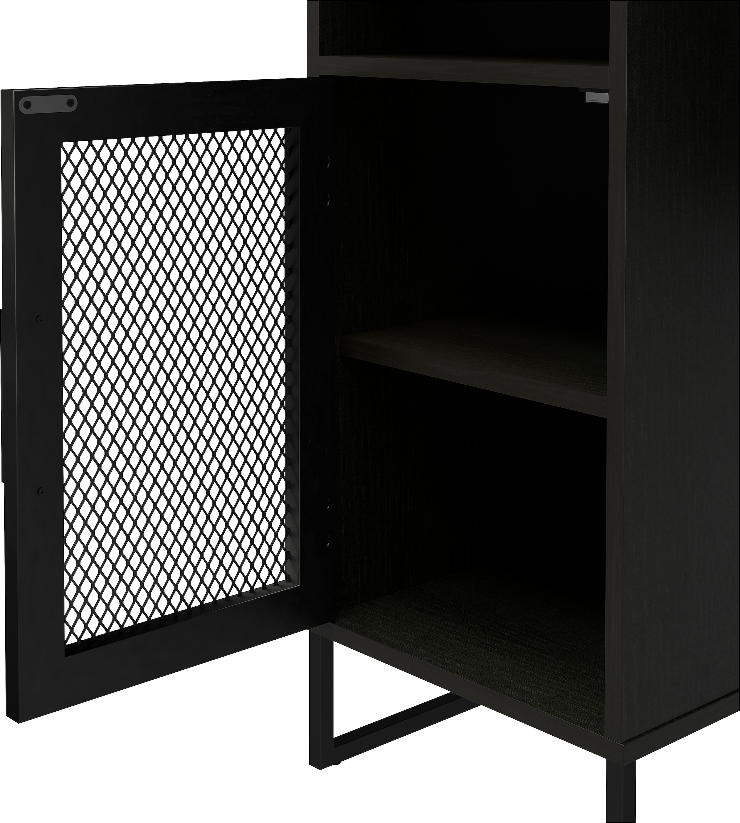 Dorel Home Schreibtisch »Purdue« 1 Stk. tlg. Tür mit Magnetverschluß, Gestell aus Metall, Höhe 76,5 cm