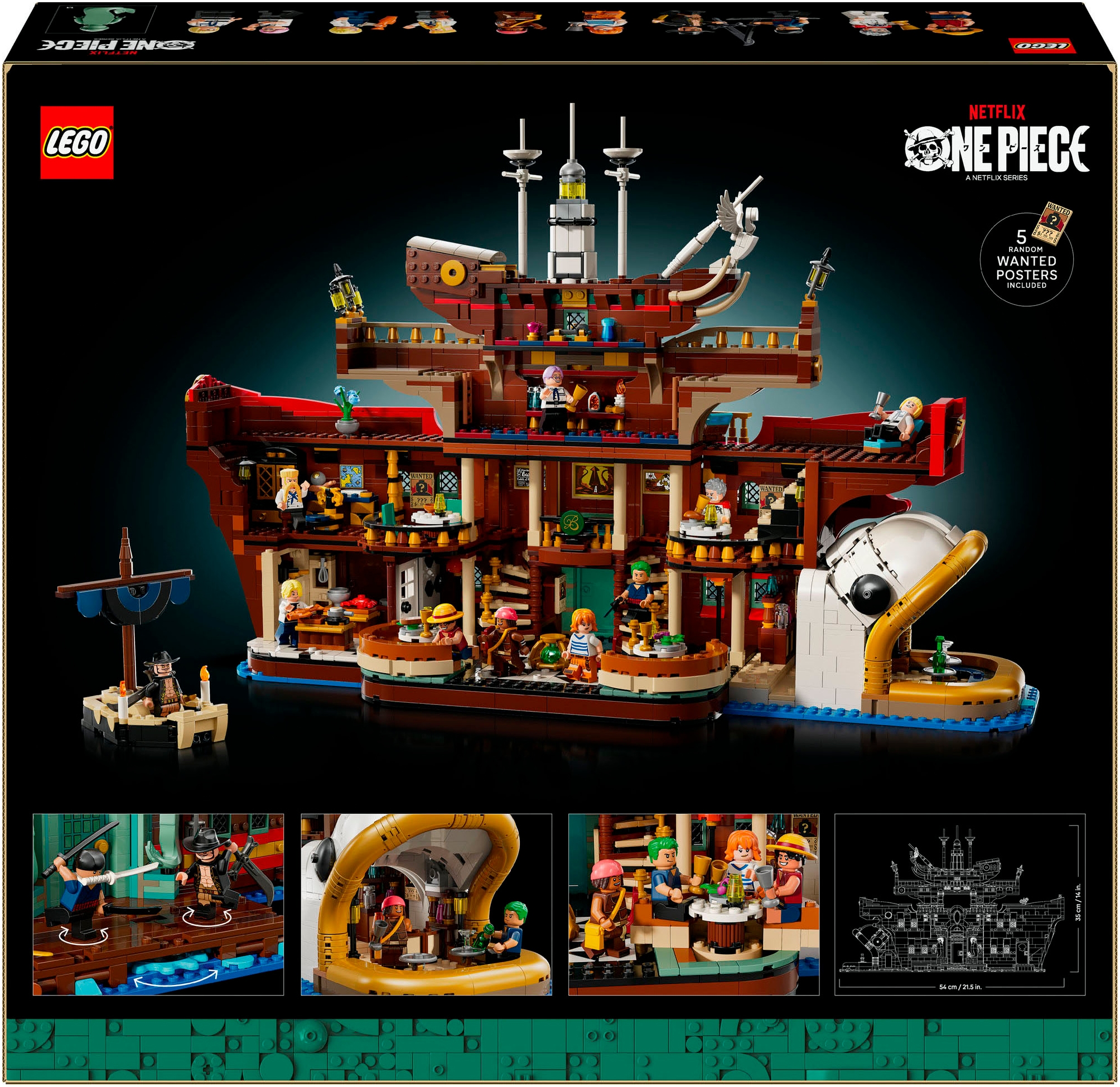 LEGO® Konstruktionsspielsteine »Baratié, das Schwimmende Restaurant (75640), LEGO One Piece«, (3402 St.), Made in Europe