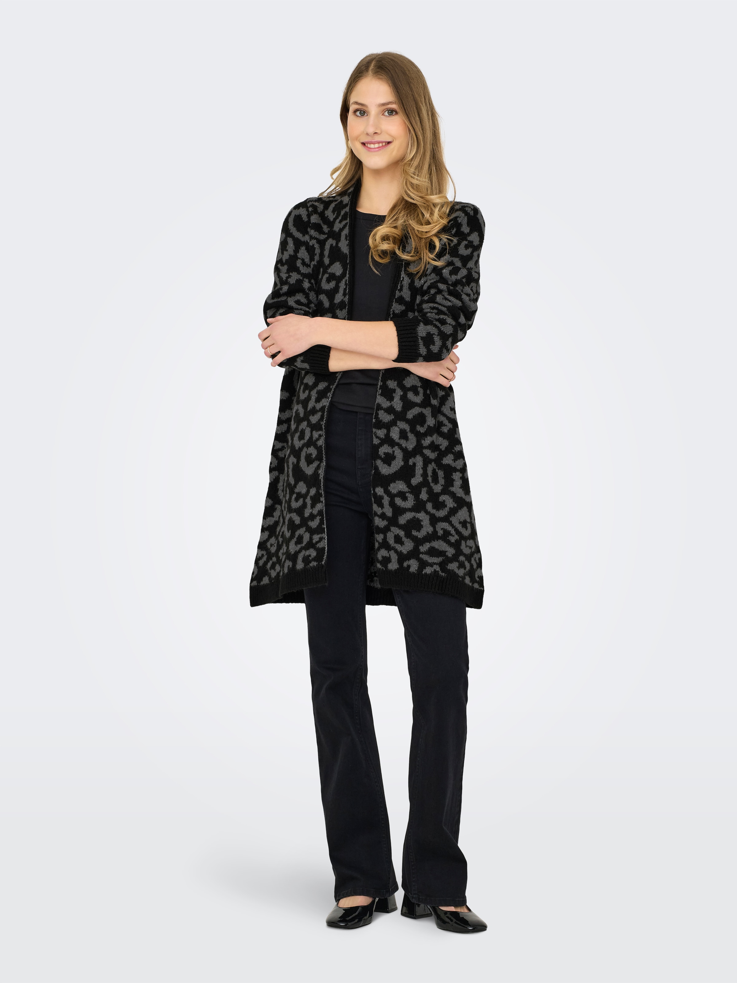 ONLY Strickjacke »ONLJADE ANIMAL AO LS CARDIGAN RP KNT«
