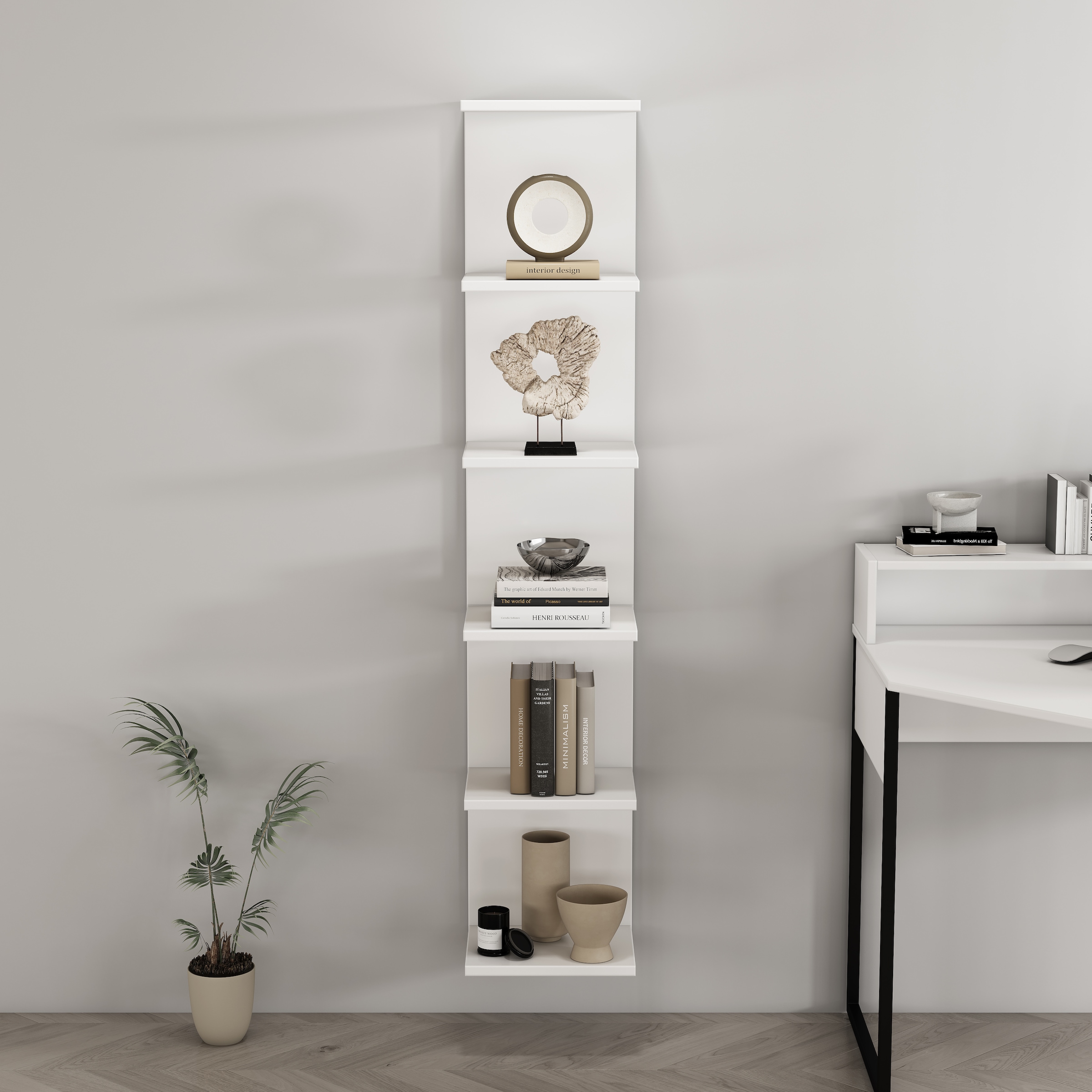 OTTO home Wandregal »Moid« dekorativer Stauraum, Wandmontage