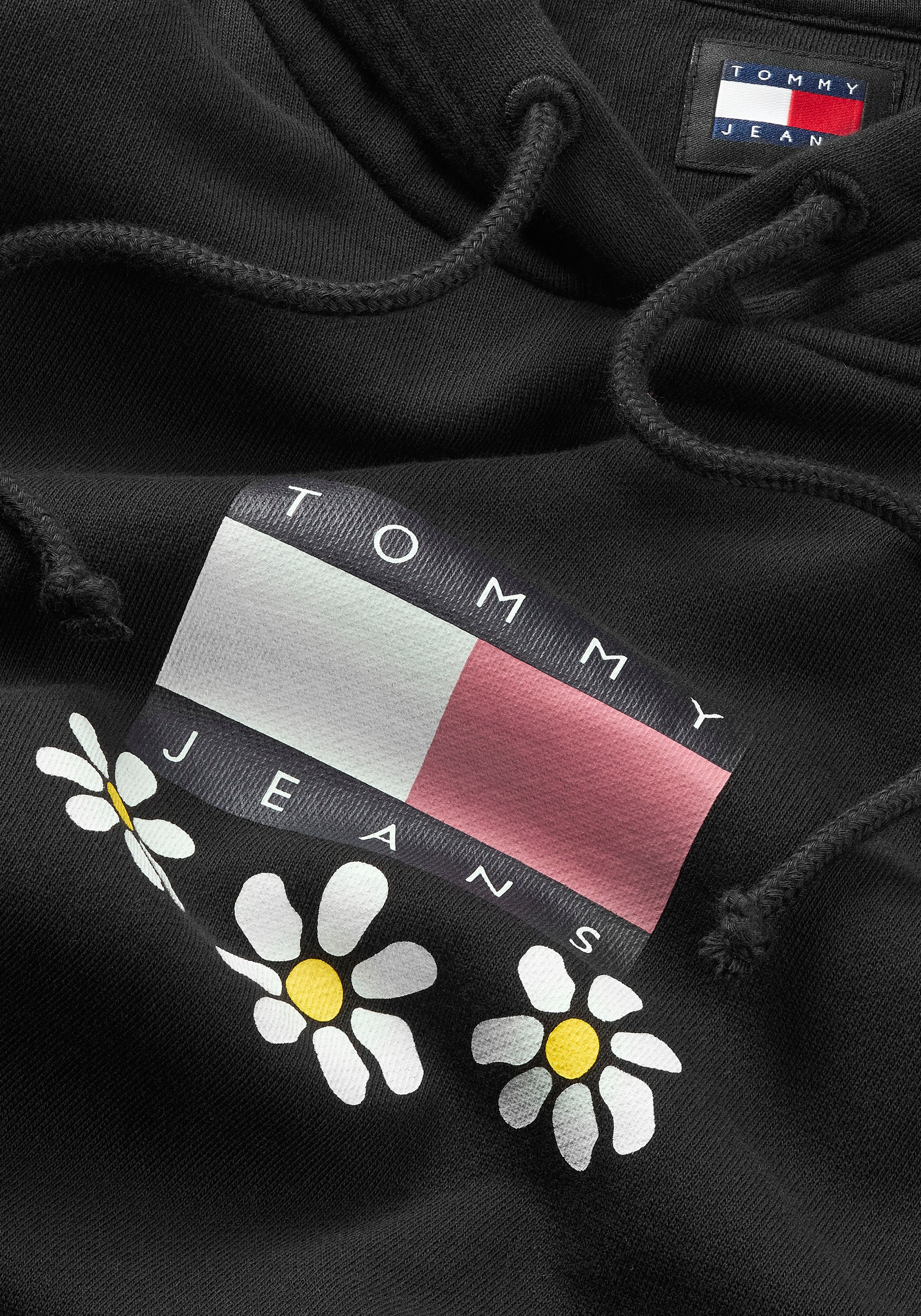 Tommy Jeans Sweatshirt »TJW BXY DAISY FLAG HOODIE«, mit Frontprint