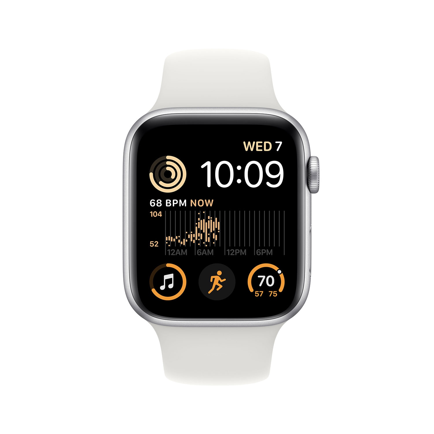 Apple Watch SE GPS + ➥ mm Jahre Cellular, 3 Sportarmband Garantie 44 Aluminiumgehäuse | XXL Mitternacht, UNIVERSAL Mitternacht