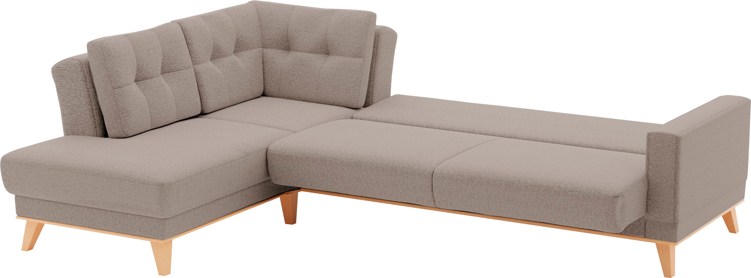 sit&more Ecksofa »Lavida L-Form«, wahlweise mit Kippfunktion und Bettkasten