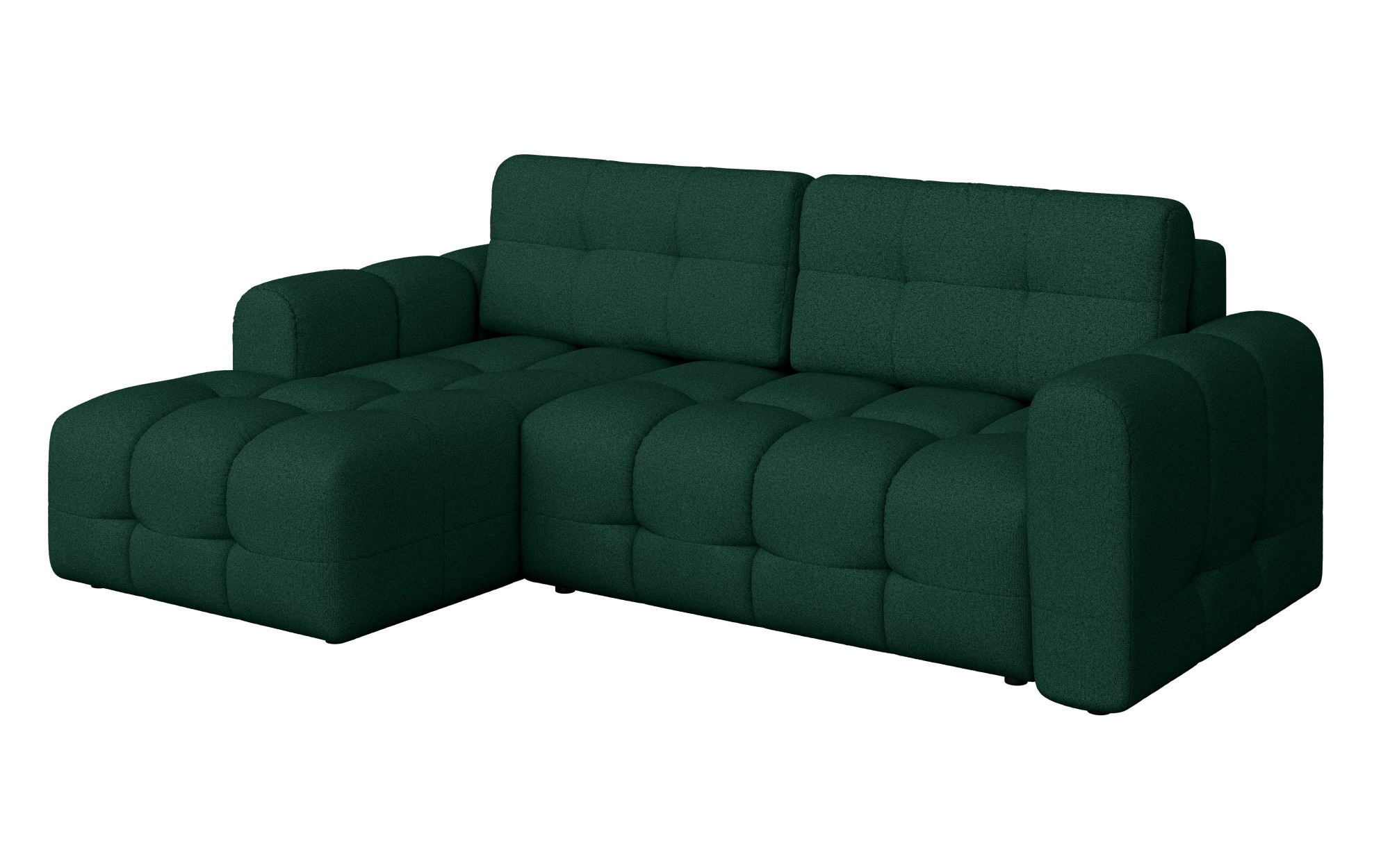 INOSIGN Ecksofa »Manilla, wahlweise mit Bettfunktion, B/T/H 265/170/91 cm«, L-Form mit Recamiere rechts/links bestellbar, Wellenunterfederung