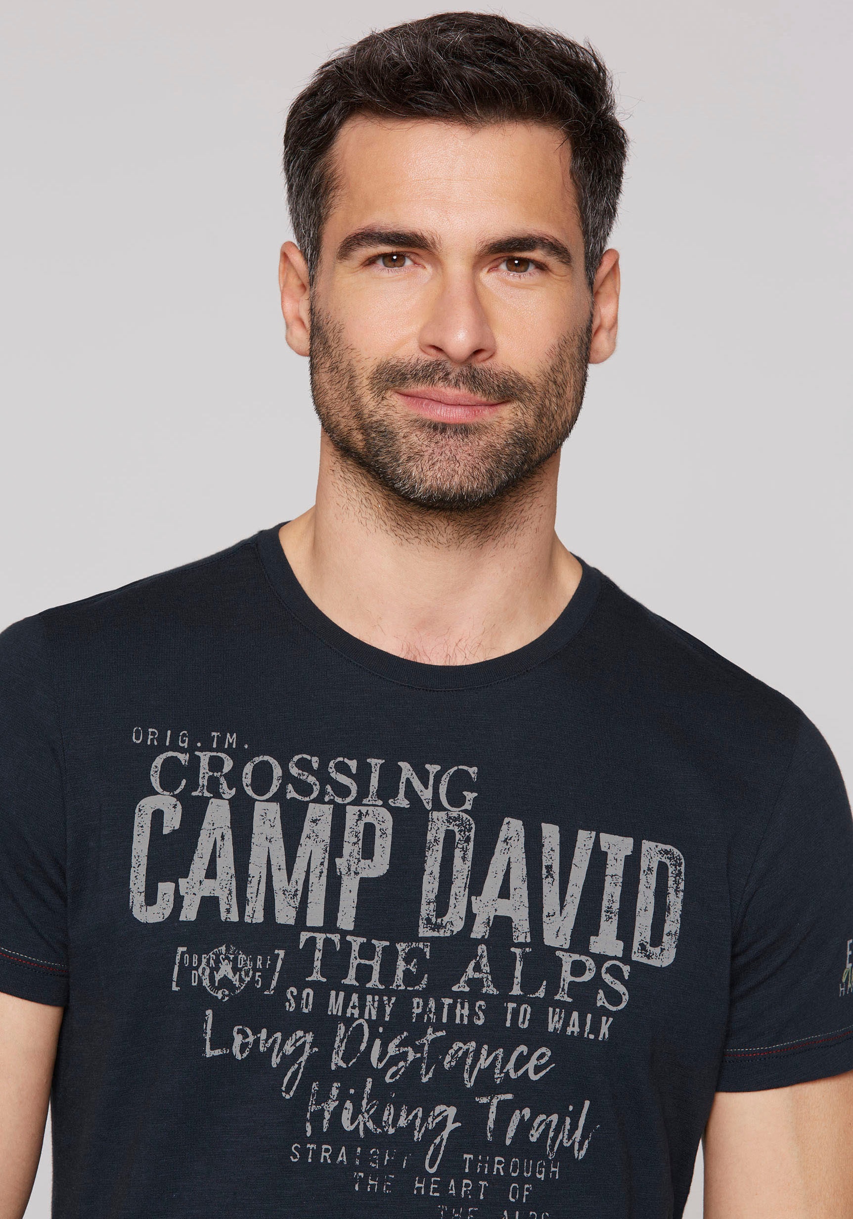 CAMP DAVID T-Shirt, mit Logodrucken