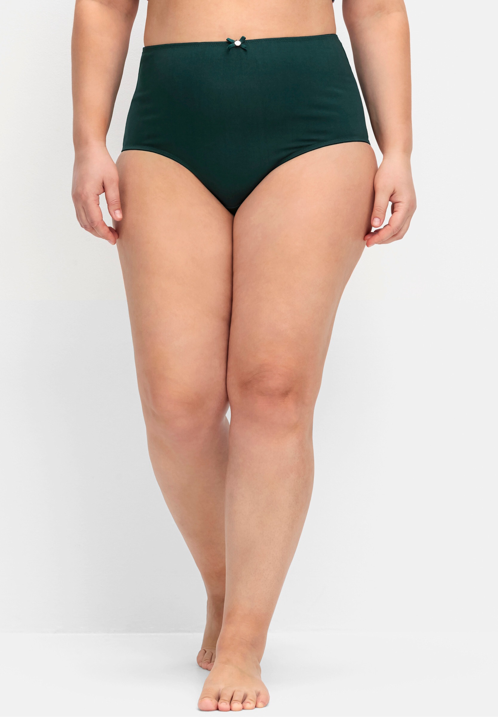 Sheego Taillenslip »High-Waist-Slip Slip im 3er Pack, mit Zierschleife vorne 3 Stück« 3 Stk.