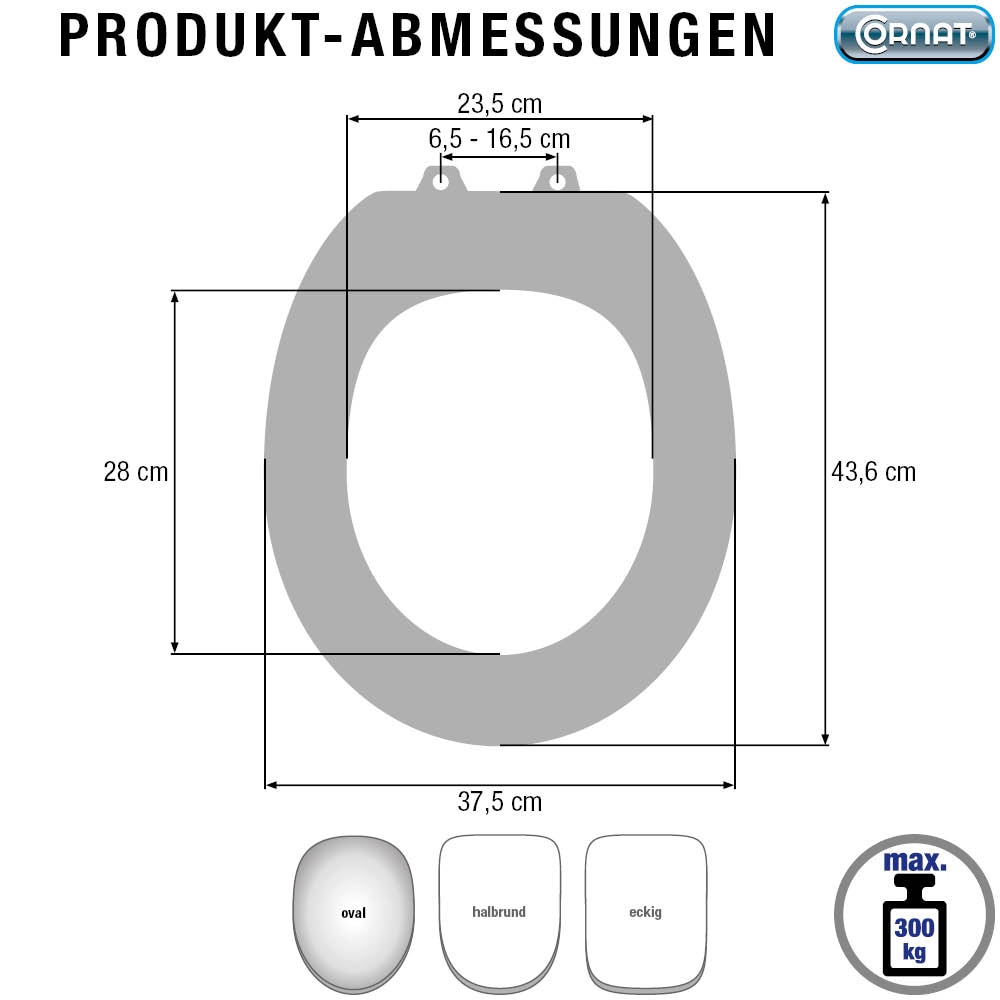CORNAT WC-Sitz »PREMIUM 3 WC-Sitz Softclose«