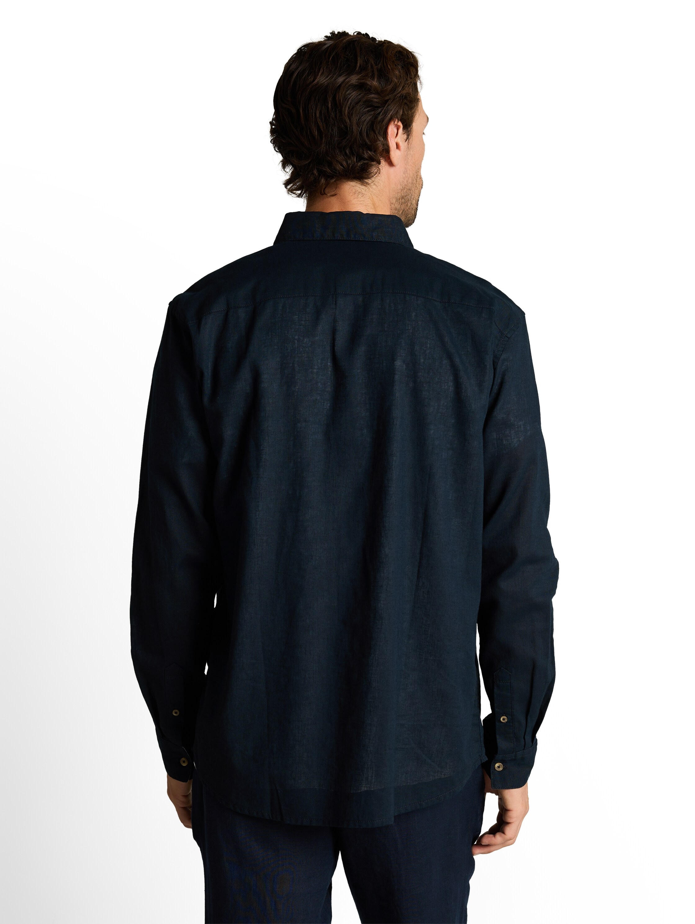 TOM TAILOR Langarmhemd mit Leinen