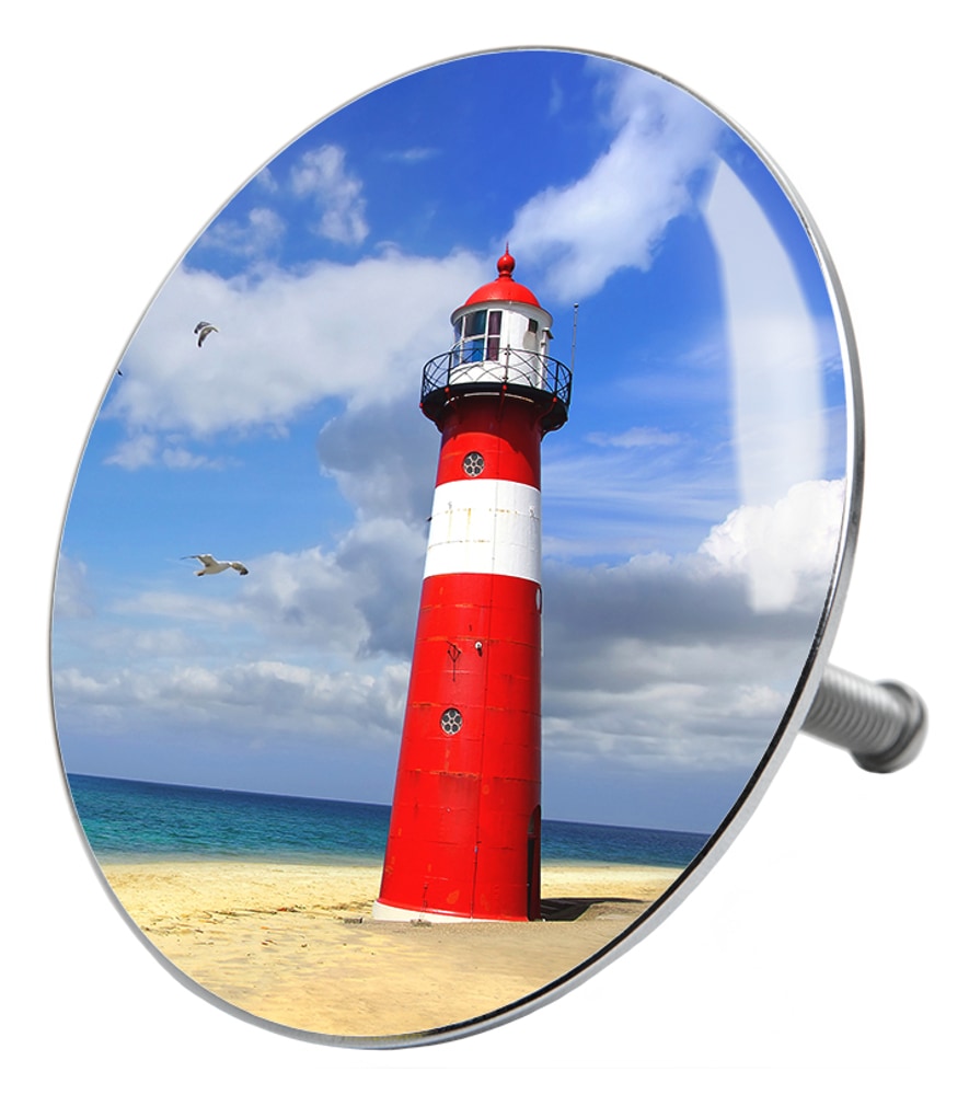 Sanilo Badaccessoire-Set »Leuchtturm« WC-Sitz, Badteppich, Stöpsel, Seifenspender und WC-Bürste