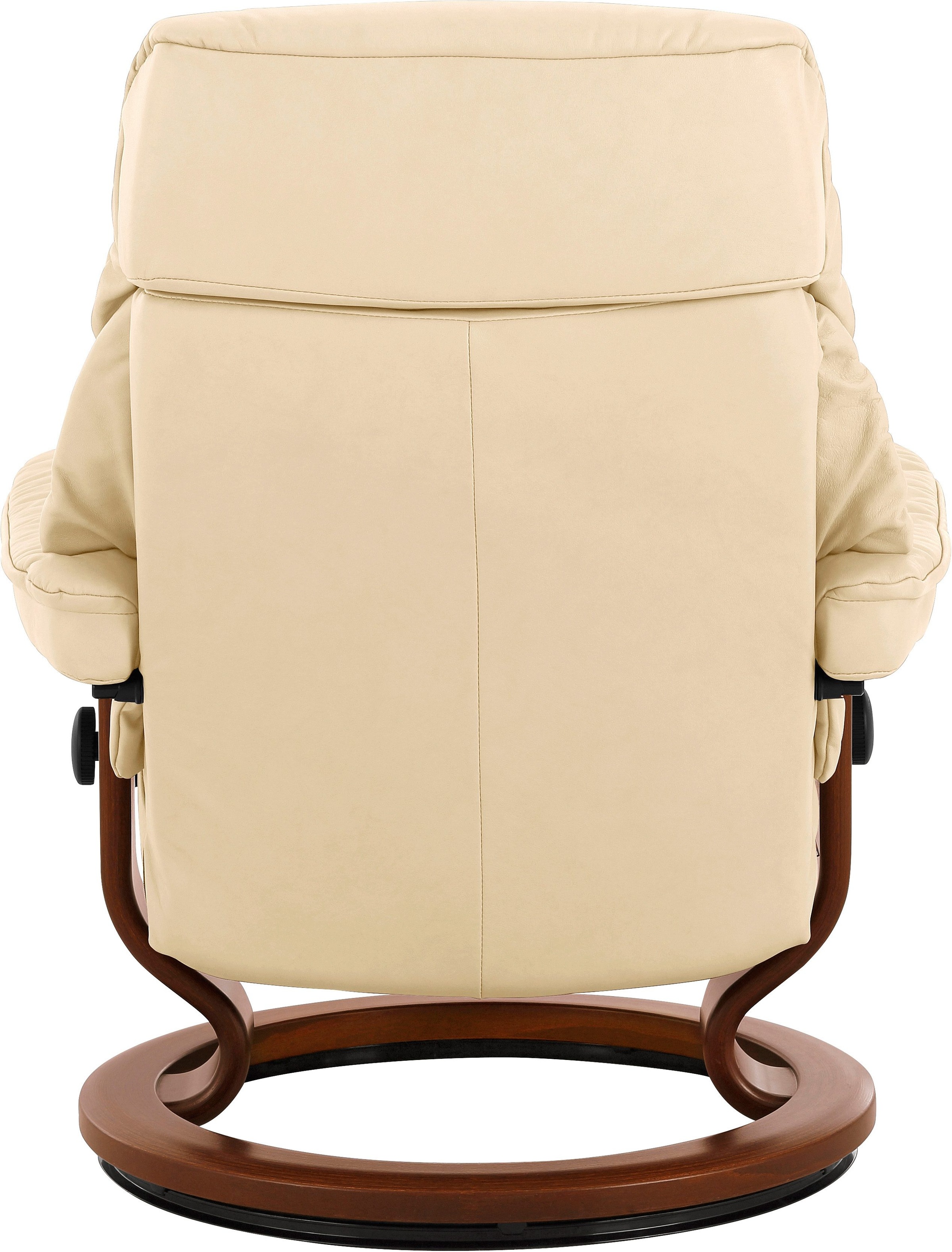 Stressless® Relaxsessel »Ruby«, (Set, Relaxsessel mit Hocker), mit Classic Base, Größe L, Gestell Eiche, Wenge, Braun & Schwarz